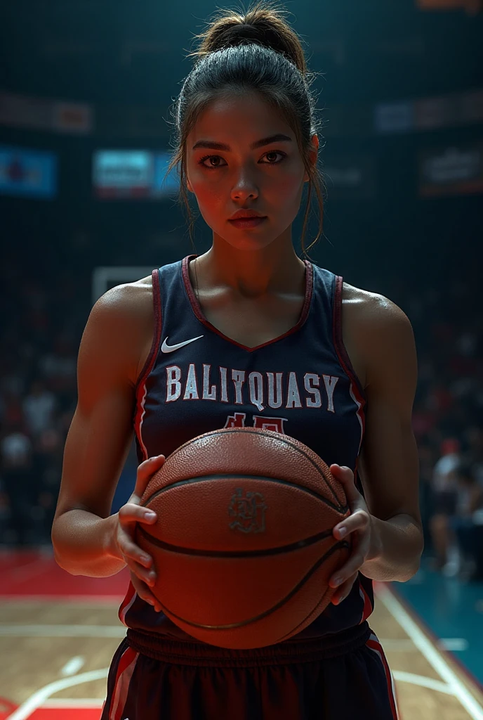 beautiful mature college girl, wearing basketball outfit, in basketball court, ((slim, petite)), photorealistic, photo, masterpiece, realistic, realism, photorealism, high contrast, photorealistic digital art trending on Artstation 8k HD high definition detailed realistic, detailed, skin texture, hyper detailed, realistic skin texture, armature, best quality, ultra high res, (photorealistic:1.4),, high resolution, detailed, raw photo, sharp re, by lee jeffries nikon d850 film stock photograph 4 kodak portra 400 camera f1.6 lens rich colors hyper realistic lifelike texture dramatic lighting unrealengine trending on artstation cinestill 800,
