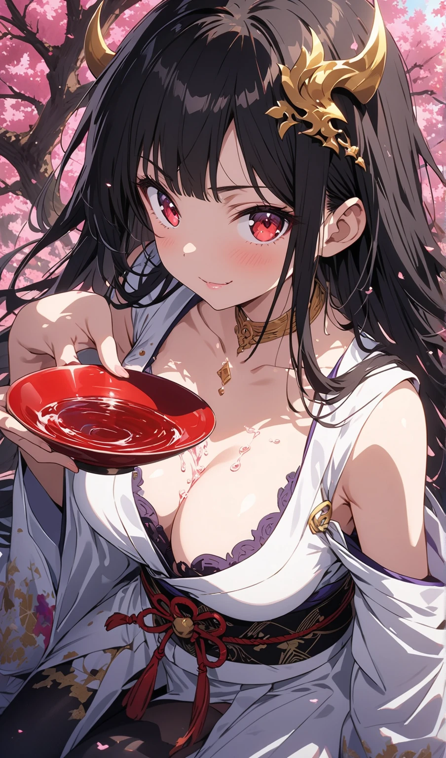 (masterpiece) ,best quality,amazing quality,very aesthetic,absurdres,newest, anime style, BREAK Sparkle, japanese architecture restaurant, eating udon