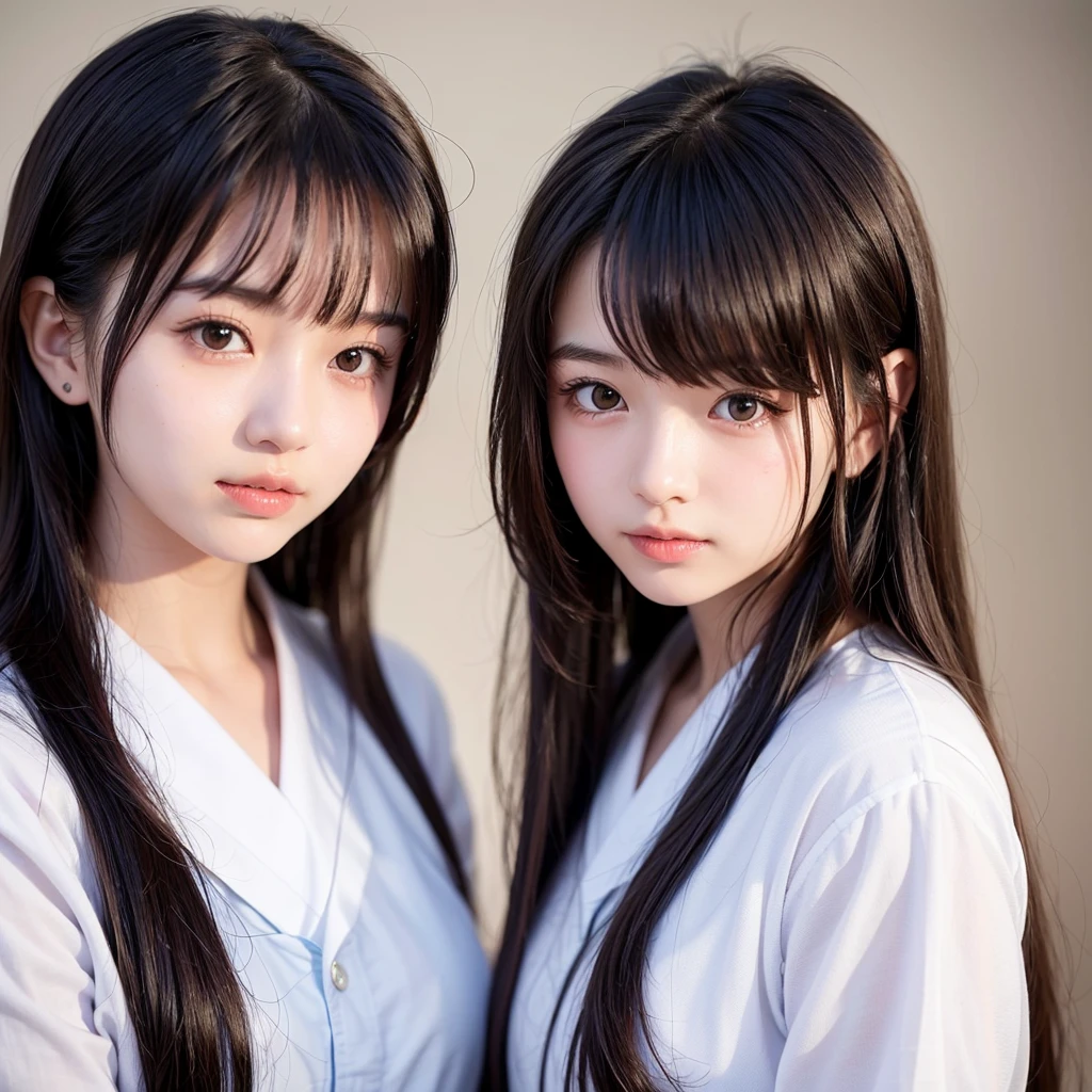 (masterpiece, best quality), perfect , perfect hands, two school girls are deeply in love with each other,