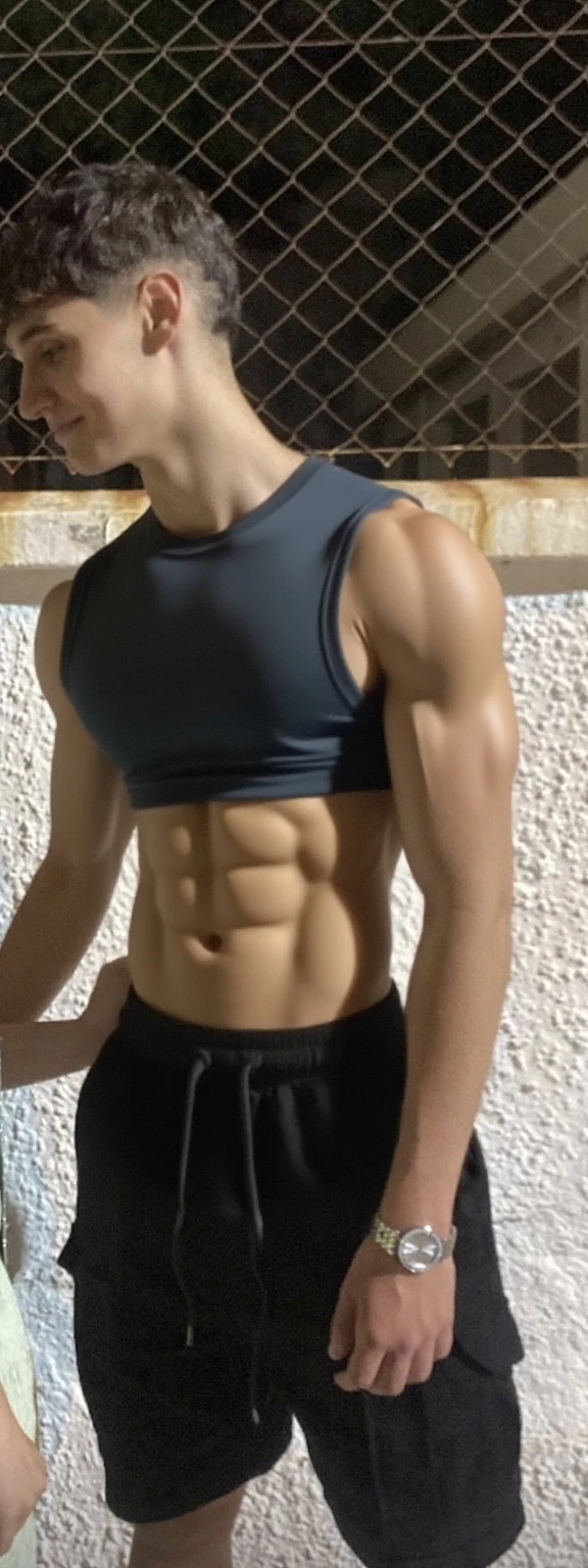 Image of man with hands pressing to his  and on his knees praying