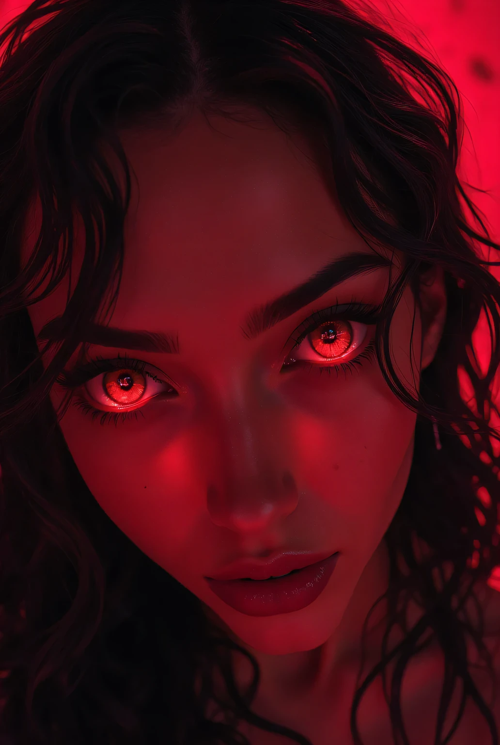 red color contact lenses for women、She's Beautiful Yet Mysterious、It has an irredeemable charm、Bar entrance