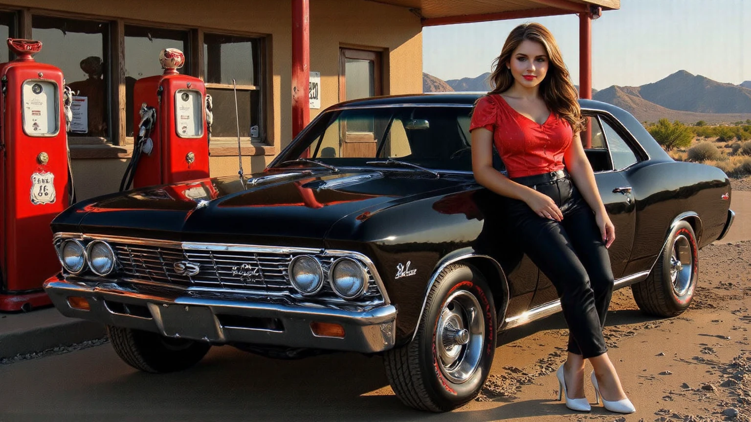Woman standing next to a white car with a Georgia USA license plate, wearing ((((red Polo Ralph Lauren)))), holding a red Michael Kors bag. Woman, ((Masterpiece, best quality)), full body view, detailed skin, highly detailed, cinematic lighting, ultra realistic, dark brown hair, medium hair, portrait, cleavage, full body view, contrast, close-up up, cinematic light, ultra-high resolution, best shadow, RAW. Woman with white skin and dark brown hair. She is around 40 years old, 165 cm tall and weighs 56 kg. She has a perfect mouth, a perfect face. Her body exudes glamor and her face is a definition of beauty. Slender body, thin waist. Highly realistic, hyperrealism, very elaborate skin, perfect face. Clear Photo, High Resolution, High Quality, Masterpiece, 16K Photo, High Contrast, Masterpiece, , , 