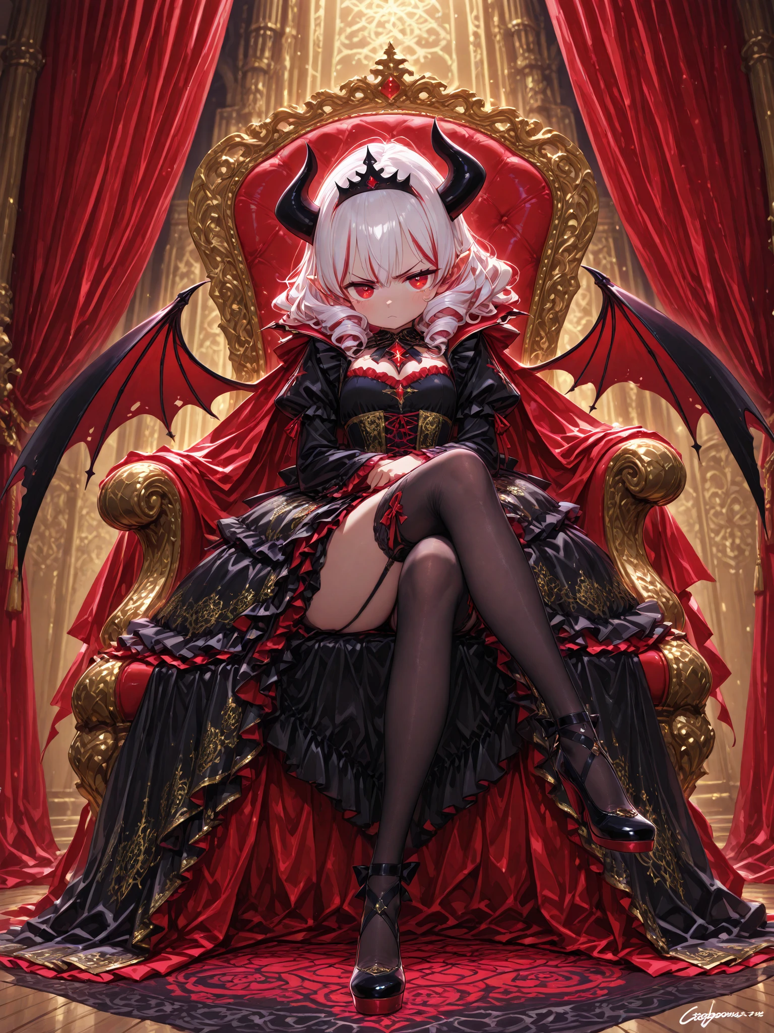 The Demon Princess with Red Eyes
