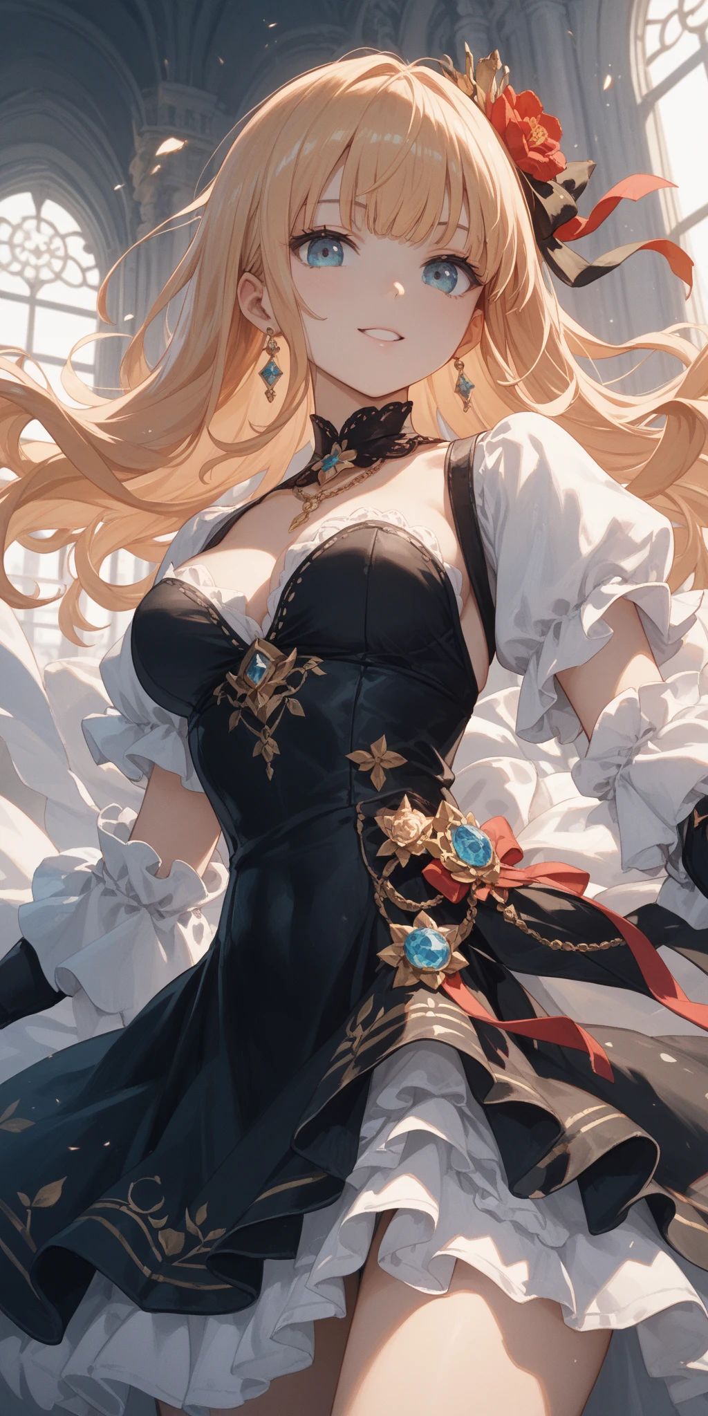 8k, anatomically correct, super detail, masterpiece, high details, best quality, Extremely beautiful,Big Tits,Complex body, Complex outfit, Complex latex set, Robe. Extremely high detail, Complex and detailed lace set, Lace Lingerie, Complex suit, Complex clothes, Complex costume design, an Complex dress, high quality, In clothes! Complex, Complex dress, Complex embroidery,Complex衣装, Metal Chain,corset, 金と鋼のComplex, Bronze Biomechanical Garment, Wearing many medallions, Harness, Complexセット, Glamorous clothes, neck,, jellyfish Head ornament, Forehead Jewelry, elaborate ornate Headpiece, hair ornaments, high quality, intricate chrome Head ornament, Headpiece, Ultra-Realistic Fantasy Tiara, Head ornament, mesh Head ornament, Sparkling Hair, flowerのついたハイヒールを履いた女性がいます, Floral Burine, Floral Couture, Heavy Metal Rave Shoes, High Shoes, Lace and ribbon, Fine legs towering over you, ケーブルとflowerに包まれて, falling cherry blossom pedals, tall gladiator sandals, Fine legs, flowerに包まれて配線, Floral Dream, flower,