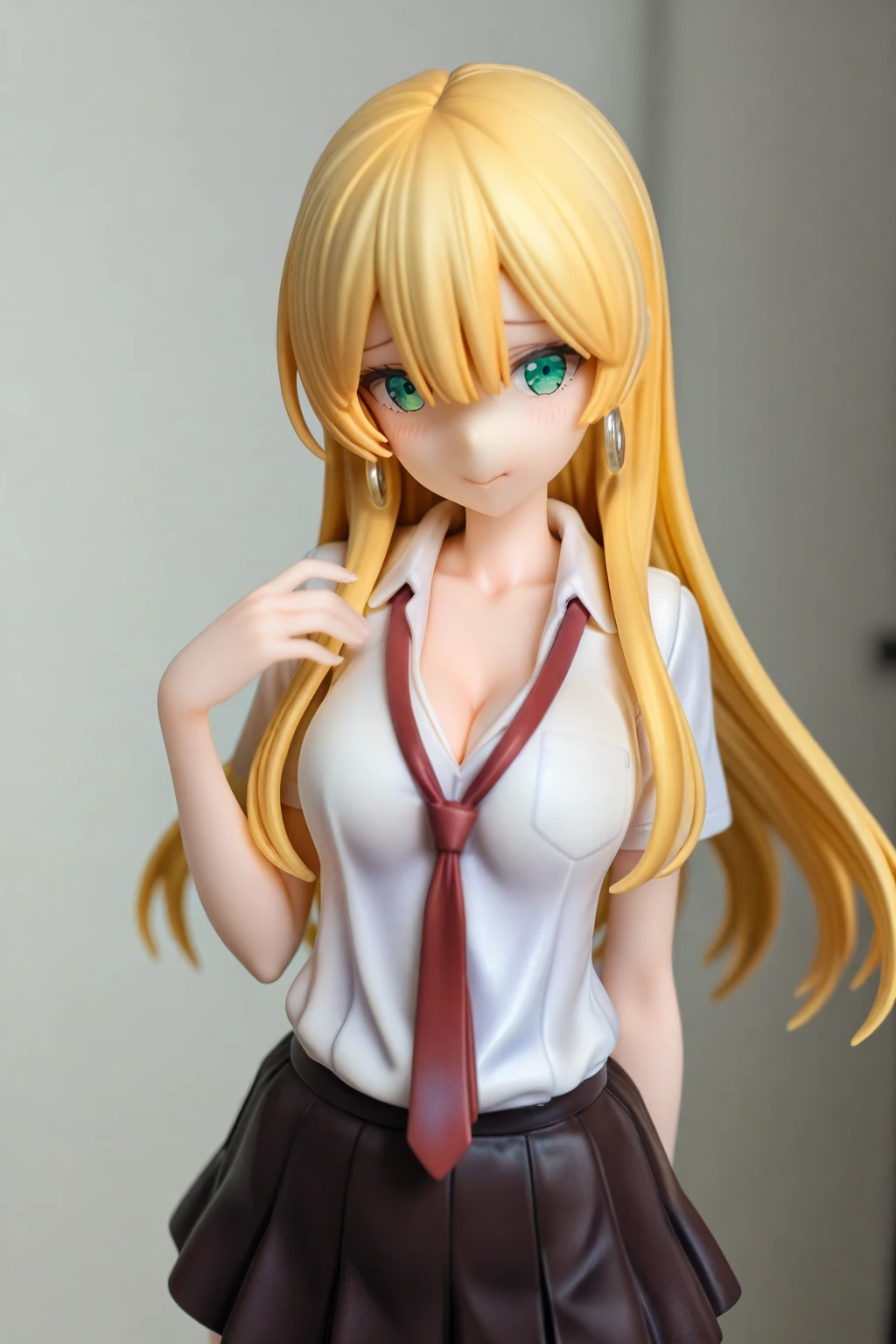 (8K、Raw photography、top-quality、​masterpiece:1.2)、(realisitic、Photorealsitic:1.37)、ultra-detailliert、超A high resolution、1girl, angry, akizuki airi, light blue eyes, natural blonde hair, long twintails, very_long_hair, she is wearing it in her hair_ornament red, hair_scrunchie red, ??????????????, akizuki airi, BREACK, white shirt, ??????????, Bursting ???????, panties, long black thigh high stockings, full body,
