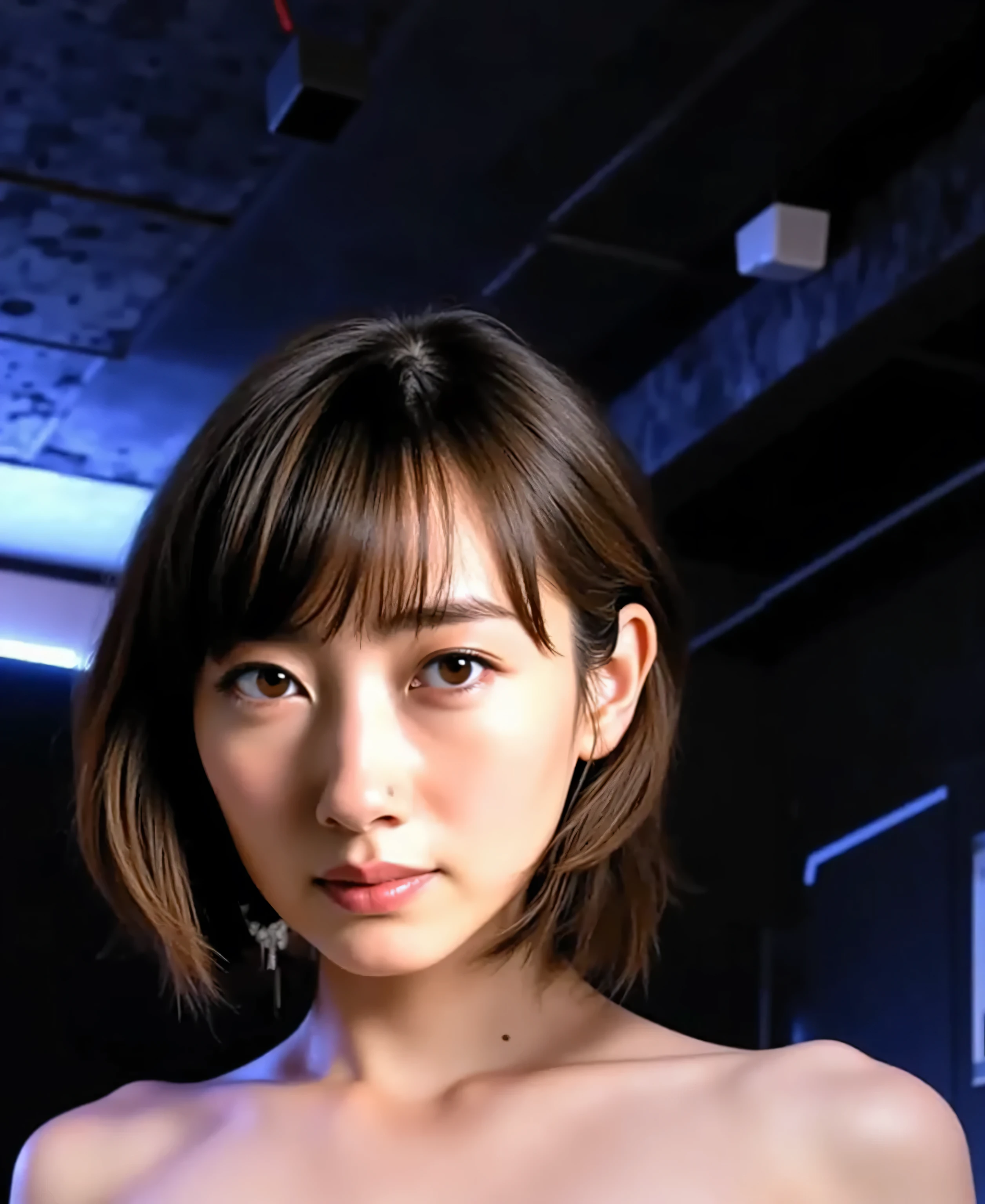 8k ultra realistic image, woman lying in bedroom ready for lovemaking body of a gorgeous woman with wet lips, open mouth, very sexy look, eyes looking for sex and body attitude (in lacy leather bra and panties) photo 28 years old girl, ultra quality (natural skin texture ), mysterious look, (black hair), dried lips, slightly freckled face, (dark shot), (very high contrast), dramatic shadows, professional make-up, perfect composition, (high quality), (ultra detail), (high resolution ), (masterpiece), (intricate and beautiful), (extraordinarily beautiful), (fine detail, beautiful hazel eyes and detailed face), (hyper realism) photorealistic, hyperrealistic, high definition, cinematic, UHD, HDR, 8k, extremely detailed)