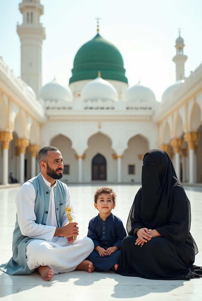 Pale skin Kurdish woman in hijab  shoulder  arm breasts  talking with a black man in luxury house view from side 