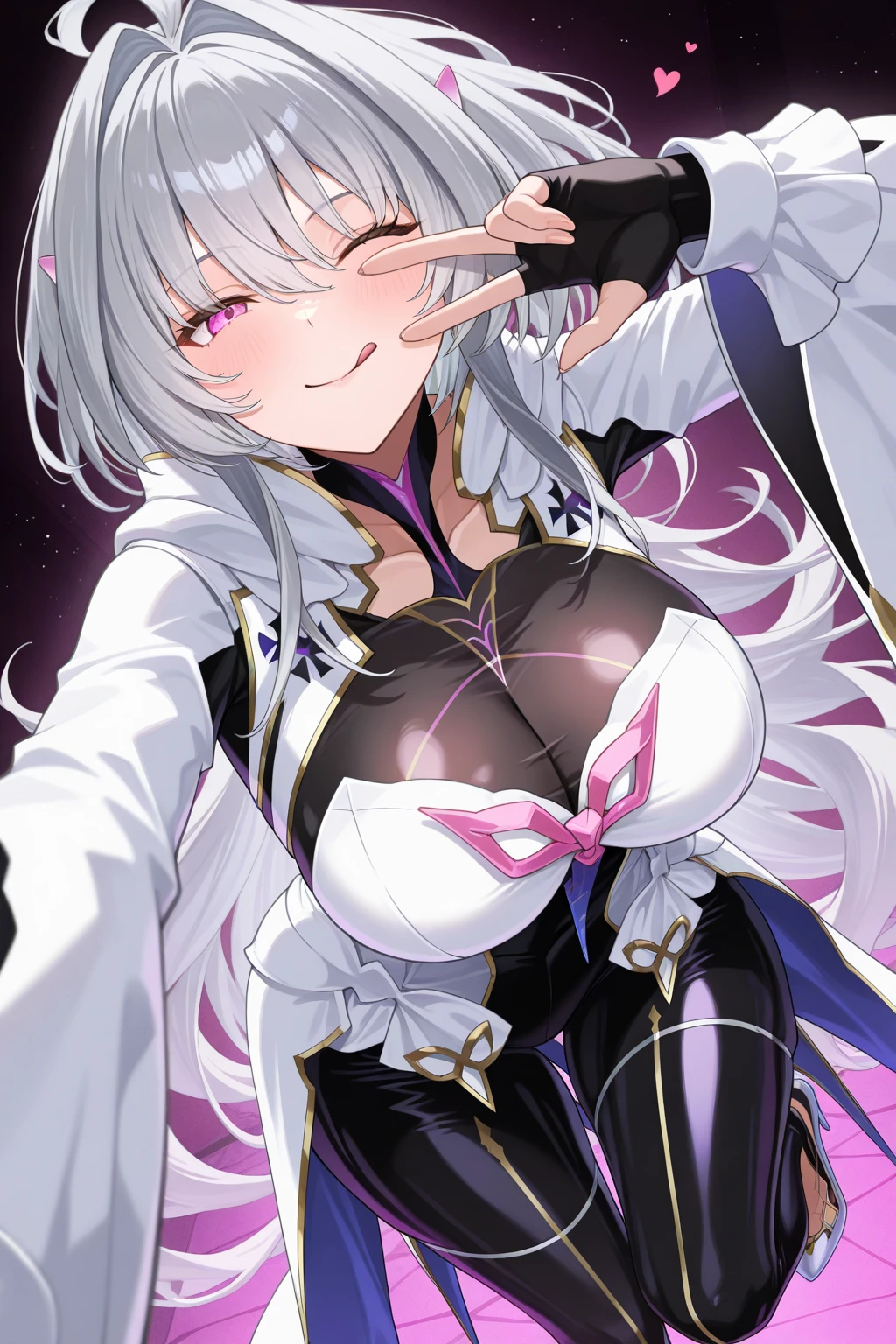 1girl,heart-shaped pupils,toenails,manos en la cara,cana,purple eyelashes:1.1),gargantilla,Parte superior del cuerpo,tembloroso,sudar,sudardrop,heart,(speed lines:1.1),senos medianos, ((heavy breathing:1.3)), amar, heart, Recortar arriba, feliz, They are smiling