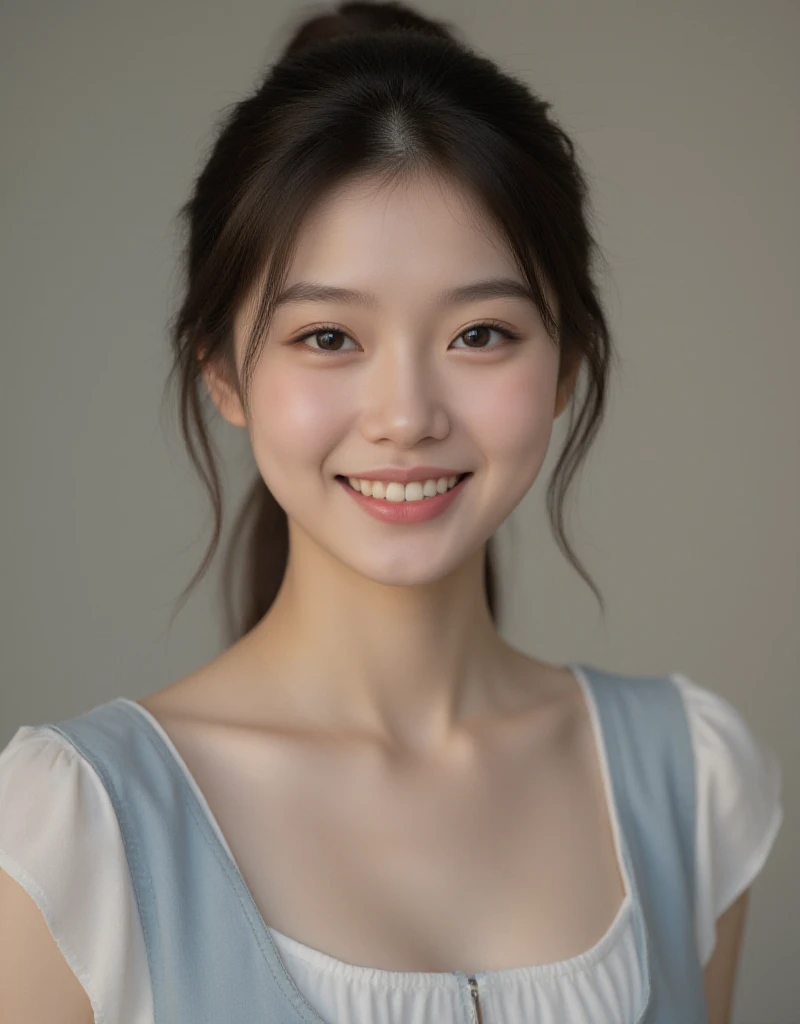 masterpiece,best quality,(Japanese ),((Beautiful girl)),,indoor,(perfect body beauty:1.2),(shy smile),beautiful teeth,