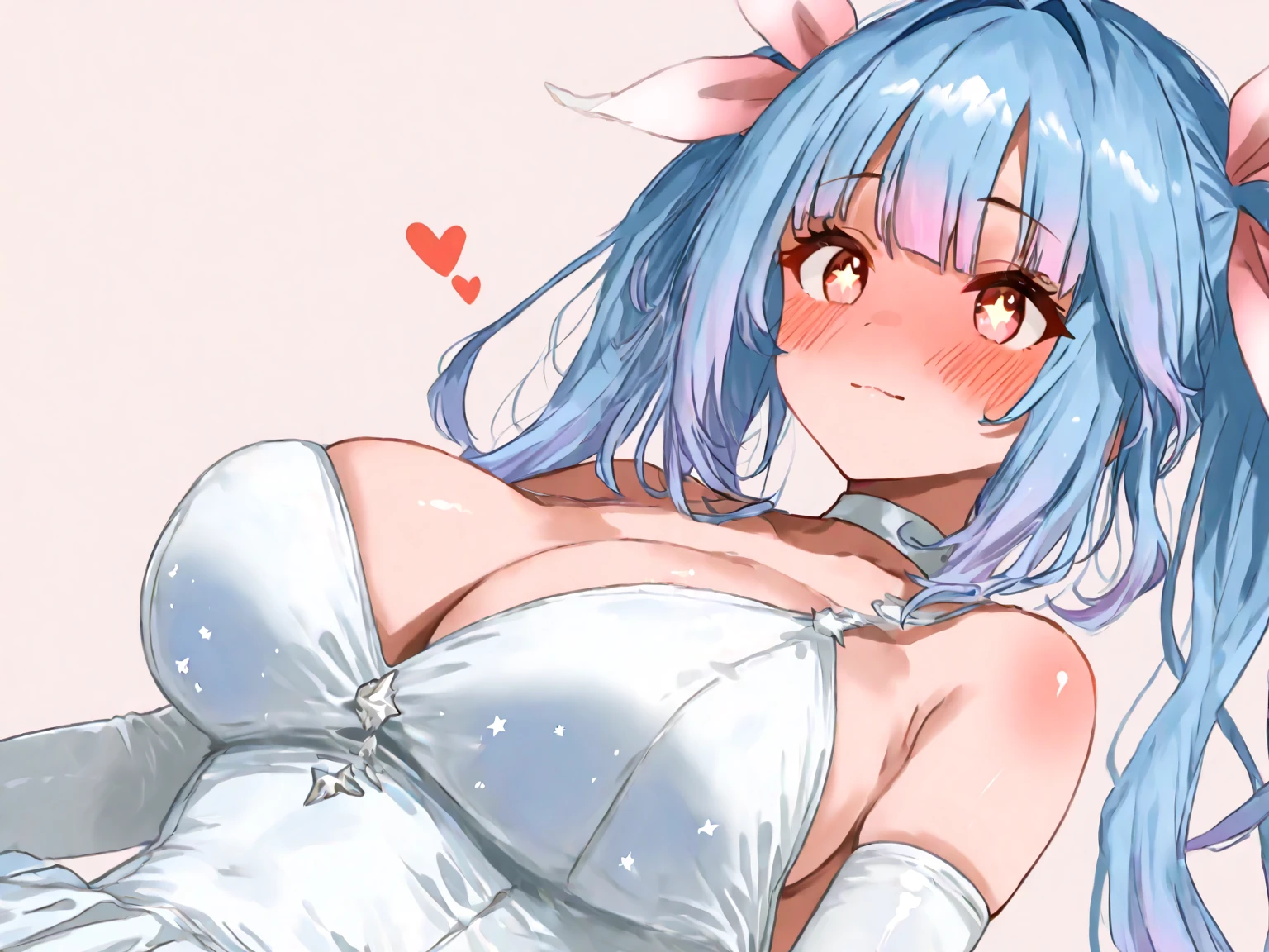 Browsing Caution,Sweat,white breath,(1 male),Large areola,White steam,Shake your body,Front view,Heart Eyes,hololive,Cat porridge,Titty fuck,Drooling,(((Big Breasts))),Cum on my chest,Cum on face,Bunny costume