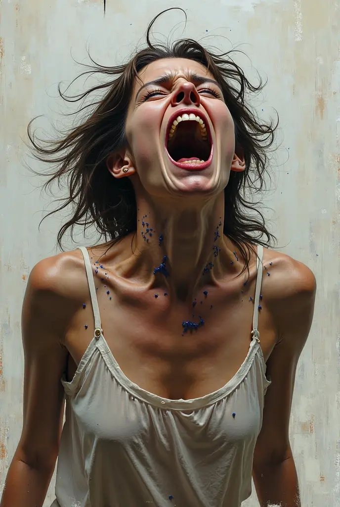 photo of a skinny very old wrinkly-faced faced mature  wife messy long hair thrown into a messy bun ponytail. She wears: (turtleneck high ribbed bright red tight sweater:1.1),   pose, high tight ribbed neck,  smile, perfect fake tits,  eager granny, teasing sexy old lady, mouth retractor gag, turtleneck top