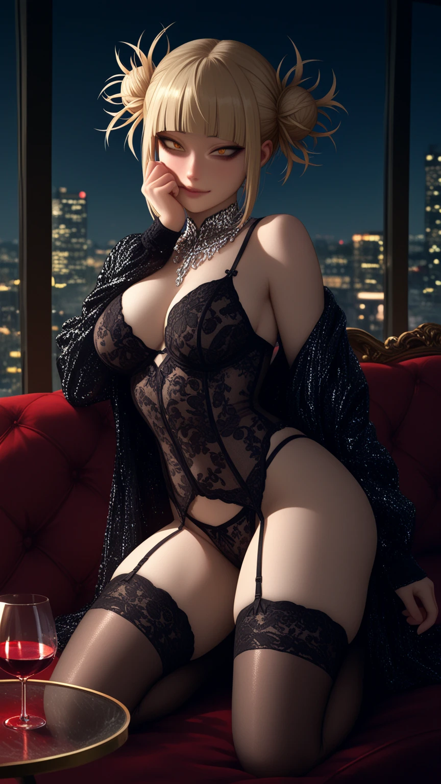 high detail, 1girl, 2b (nier), semi-transparent black negligee, thighhigh stockings, blindfold on, sitting on windowsill, night city background, blue moonlight glow, soft focus, full vertical pose, lace details, slight sideboob, elegant and mysterious, masterpiece, newest, absurdres, incredibly absurdres, best quality, amazing quality, very aesthetic, very awa, intricate details, skin details, detailed skin, (goosebumps:0.5) (blush:0.5) professional color grading, ultra detailed, soft subsurface scattering, stylized skin, cinematic lighting, moody contrast,(realistic, source_photo, RAW, CGI, :1.4) (anime style), anime coloring,
masterpiece,best quality,amazing quality,very awa,absurdres,newest,very aesthetic,depth of field,volumetric lighting,mature woman.morimee_style,