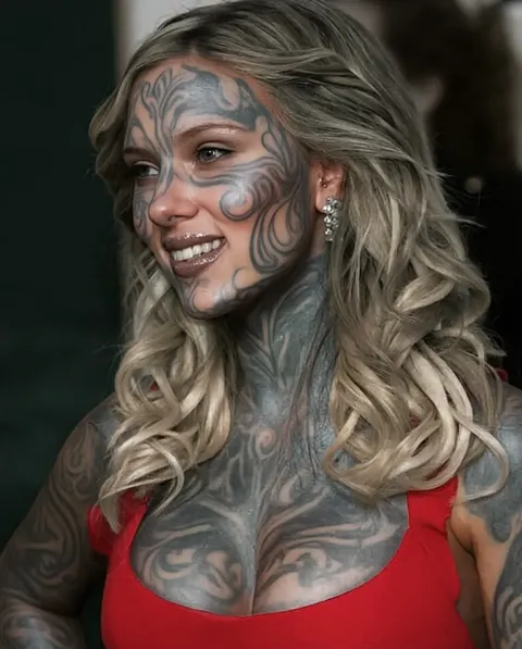 وشم حي متداخل