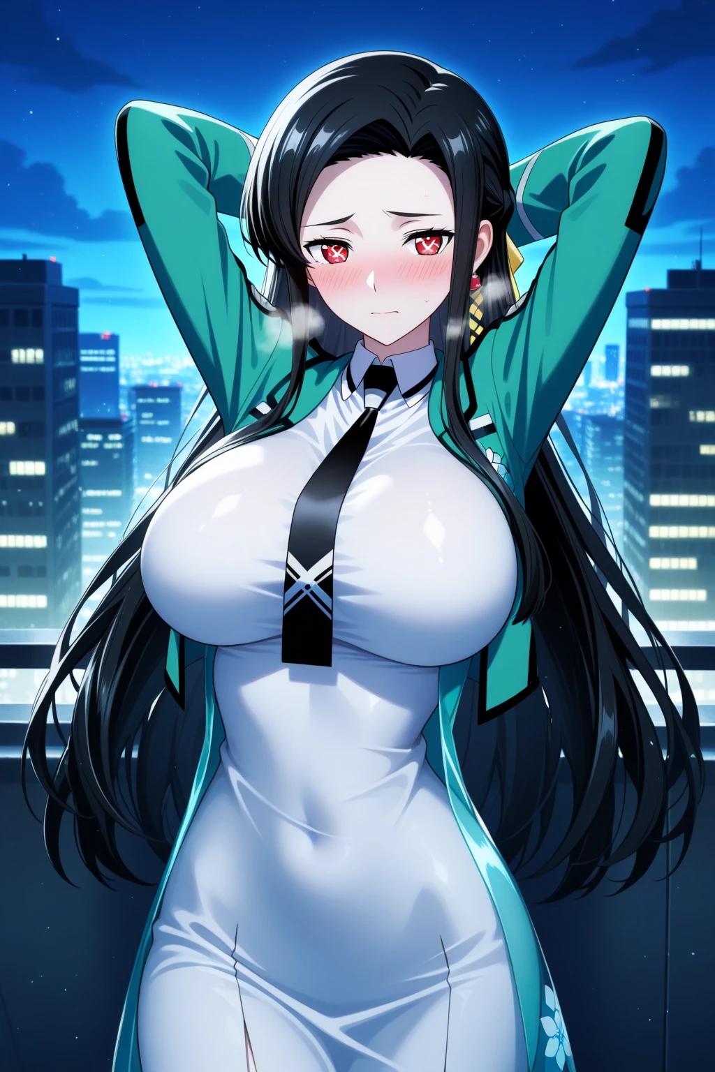 1girll, 独奏, White polo shirt, White sneakers, tennis wear, white mini-skirt, tmasterpiece, Best quality at best, realisticlying, ultra - detailed, (shiny skins, perspired:1.4), absurderes, looking at viewert, with short black hair, with brown eye,slenderness,Dynamic light and shadow,A high resolution,Sharp focus,depth of fields,The eyes are delicate,Sharp pupils,pupil realistic,(Papaya-like giant ???????:1.4),(??????????? Thin waist:1.5),(straight thighs),exteriors,Skysky