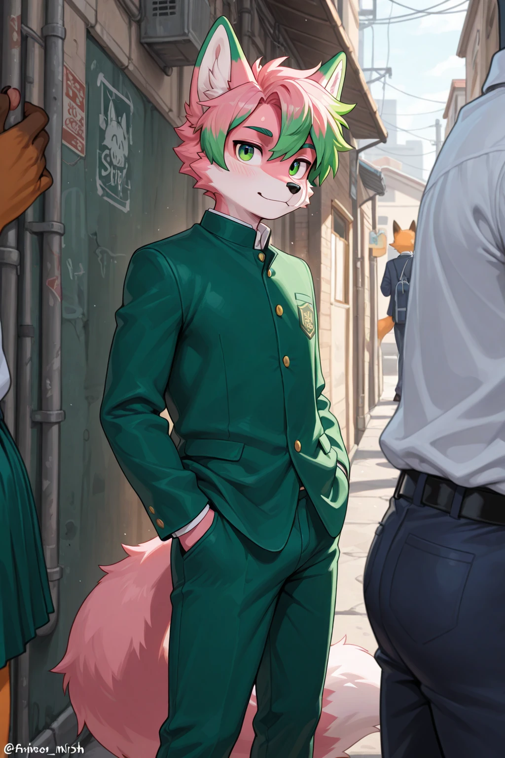 male, squirrel, beastman, Animal hair, blazer, , gloves, boots, , testis, juvenile, Comes with 4  tapes, Peeing