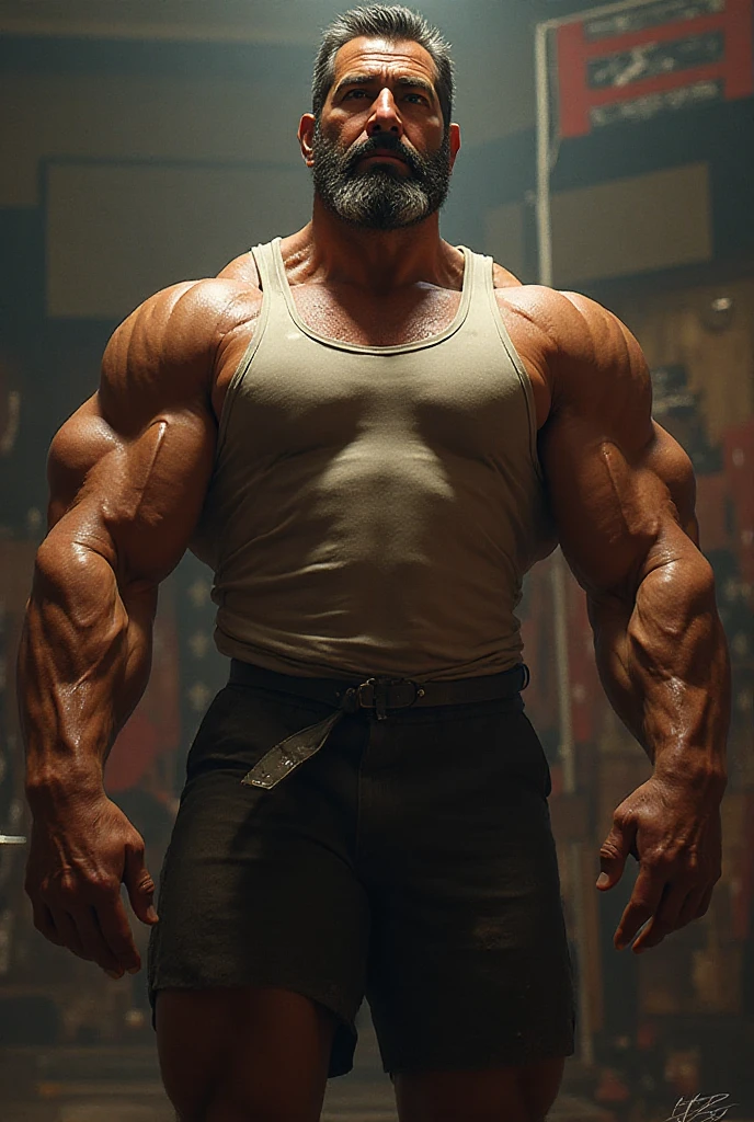 Make human with big muscle in the world