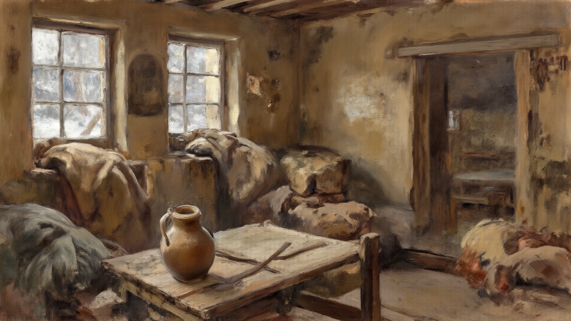 award winning epic masterpiece conveying a sense of sensuality, full body shot photo of a feverish pretty irish peasant girl in the 19th century, , in a dark poor room, intricately detailed, exquisite natural lighting, cinematic LUT