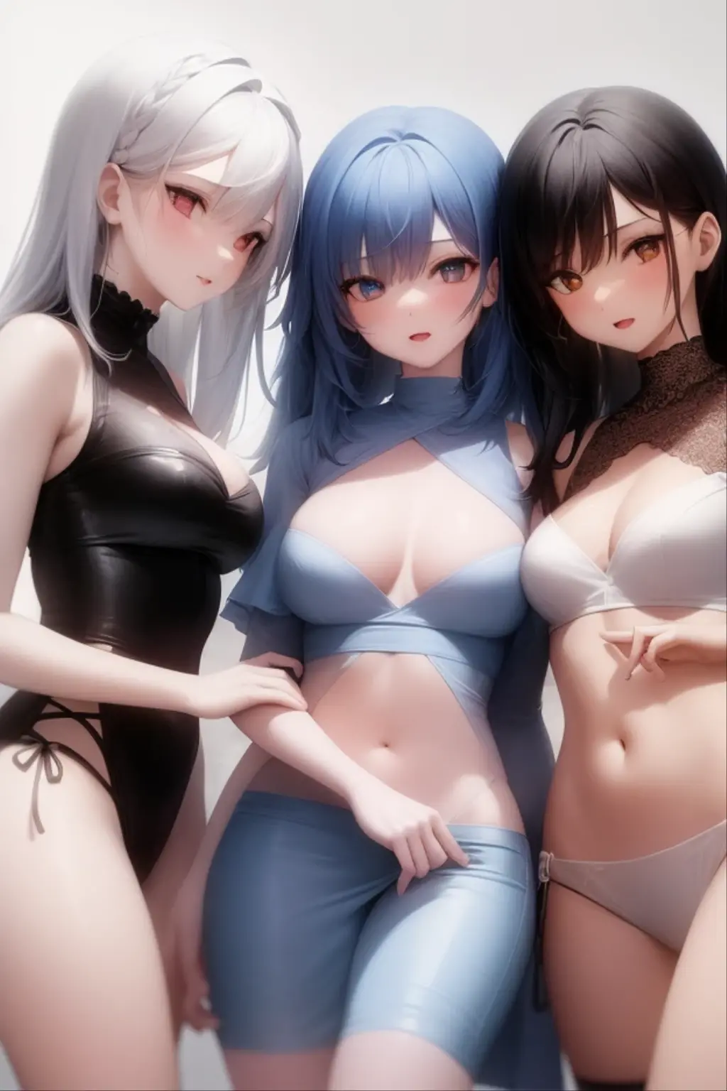 ipo de Farbepo: athletic, with well-defined curves. muka:

format: Oval Eyes: grandes e expressivos, of intense blue color.
eyebrows: Thick and well-defined.
nase: Thin and slightly upturned.
lips: Fleshy and well defined, natural color or slightly pink.
hairs:

Farbe: Silver white Length: far away, reaching up to the waist Style: Wavy with a slight volume at the ends. Can be worn loose or tied into a sleek bun with a few strands loose..