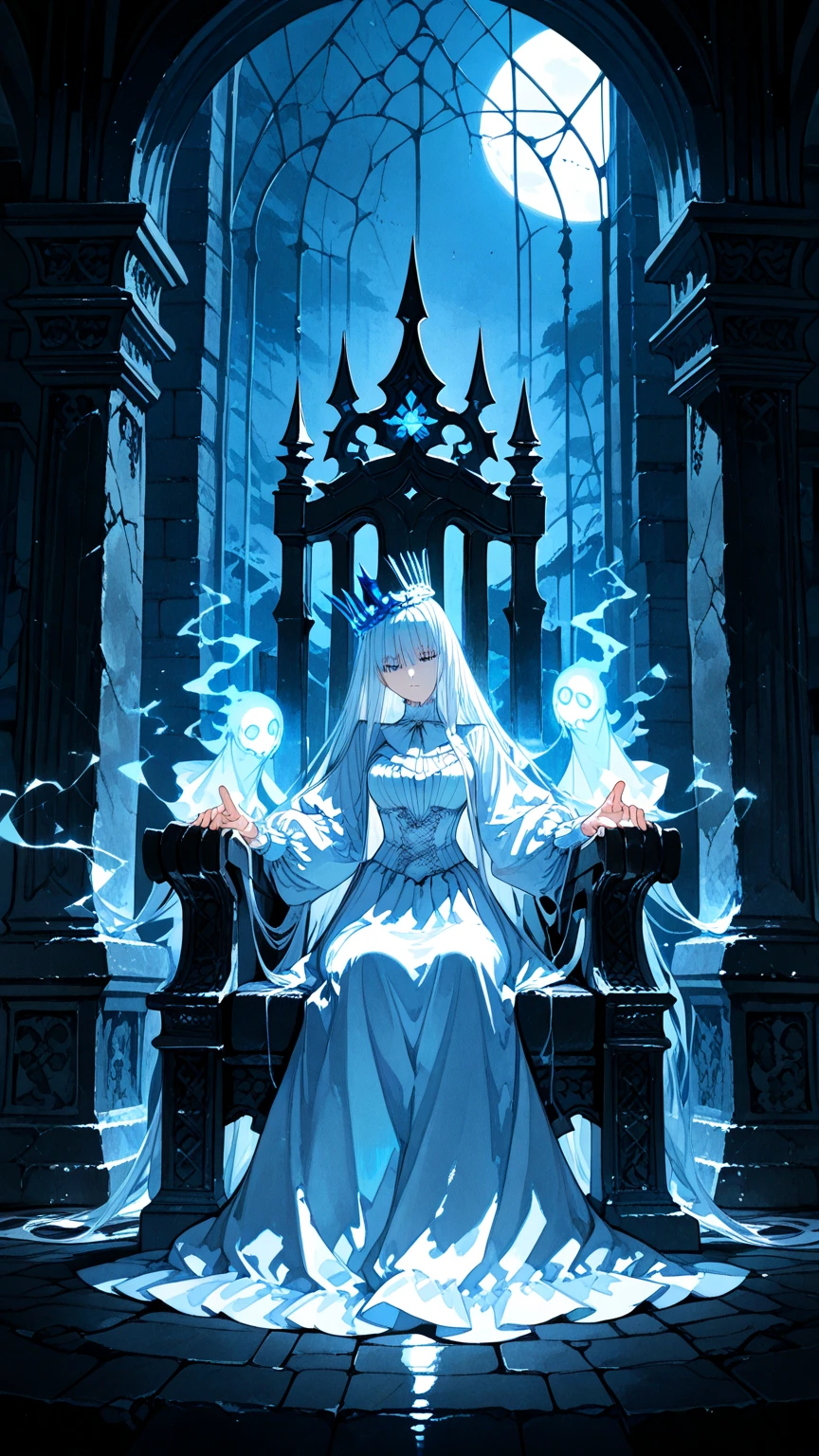 ((A monochromatic world touched by a goddess of color and infecting it with color))