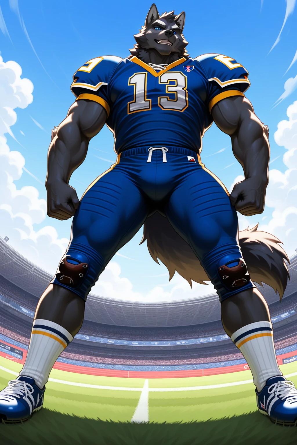 masterpiece,high quality,anime,detailed eyes,furry male White Tiger, Ryekie, Great physique,strong arms manly, in Stadion, Playing Soccer, Field, Sport suit, (Rainbow Spark), Shimmeringg Light Ball, Joyful, by null-ghost,by pino daeni,hot body hot belly. Show bear your huge . I wanna cook you  Drencheds . I sucked you big  Drencheds . I want to hug your big belly. Show you  Drencheds . Please show me your huge  Drencheds  🍆 