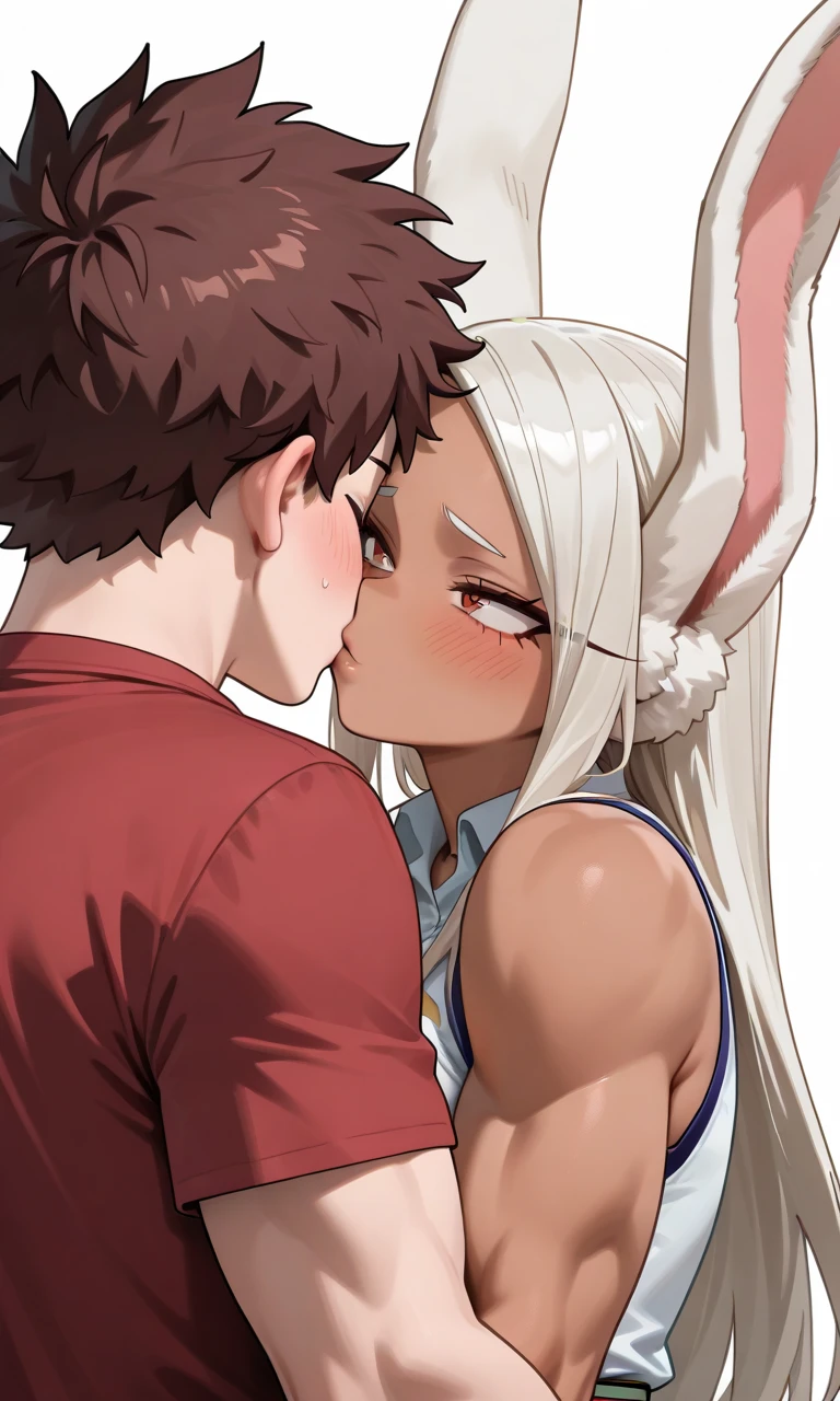  girl , being  by a man in doggy position on the public street with people looking around
