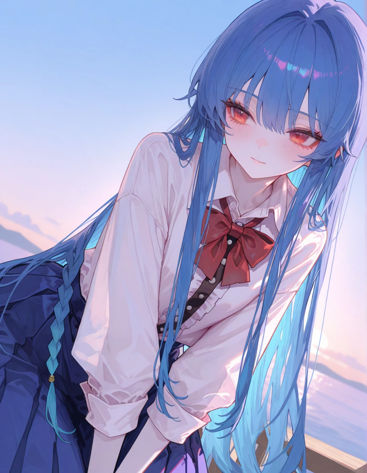 （masterpiece：1.2），Super detailed，lifelike，Expressive eyes，fair skin，perfect face shape，1 girl，
Japanese comics,Gorgeous blue hair,flowing blue hair,flowing clothes,Cat ears,Petals fall,beautiful lola,Baby Angel,
Cross your legs，Gentle and peaceful background，The pavilion is cool and comfortable,smile, wearing hoodie, background of tokyo,back views,snowing, winter.