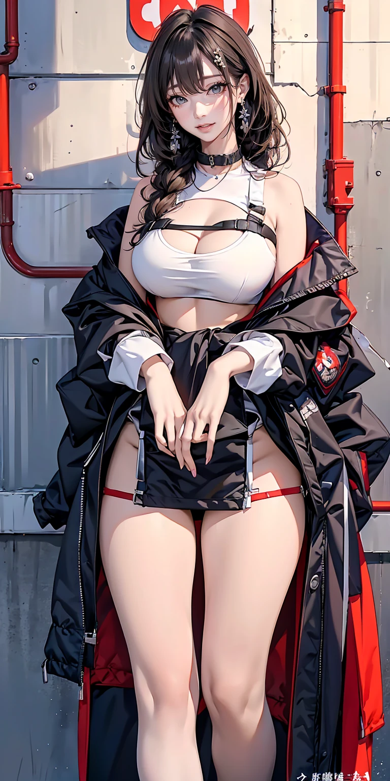 ((((High resolution, Intricate details, masterpiece, 8k, from front)))), (((beautiful, Ultraman, Wearing a shiny suit, Do not expose skin))), ((In the town, One Woman, smile, Red cheeks, ???????????, ?????????????, Huge Saggy ????, Chubby)), (Black Hair, Beautiful forehead, Long Hair, ponytail, Big ribbon, Glowing Skin), from front, looking at viewer, look at viewer, pub, bright,