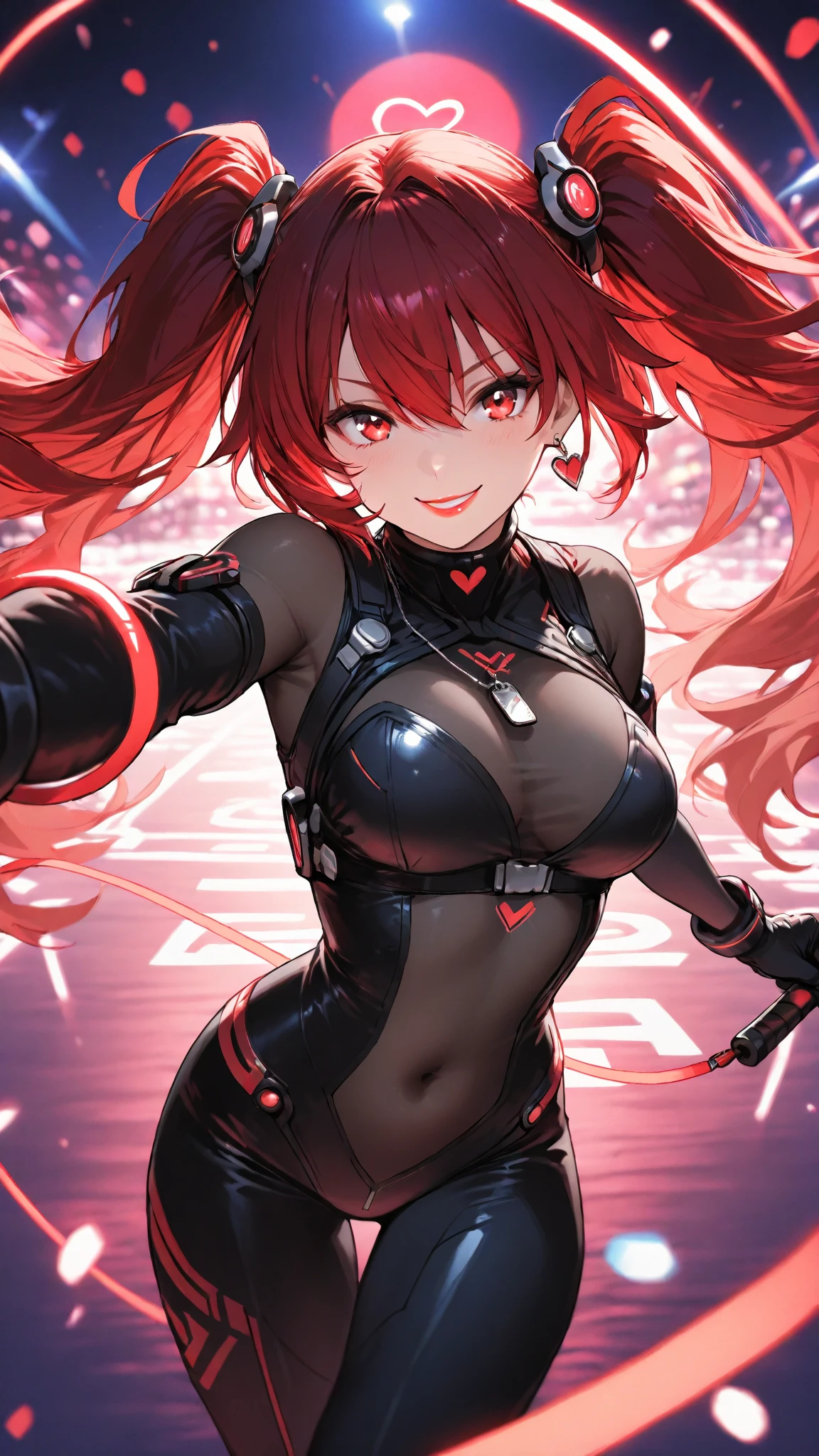 best quality、best quality、masterpiece、girl((American、half、18 years old、immediately、Maximum bust、Medium bust、Open your heart、red glowing eyes、Black ears、Red mesh、disheveled hair、Loin cloth、Thin、Best Valley、Open the chest、Hair accessories、Full body view、Pants、good exercise、random pause))、high quality、beautiful art、background((Collapsed ground、no gravity、Floating Objects))、flight、flying debris、Text Depth、、visual art、Perfect art、8K、real、Special Angle