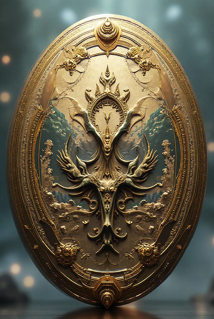 Flattened embossed coins，Sterling silver，Silver coins，One color，monochromel，Gemstones around，monochromel，Metal badge，Metallic texture，metallic shine，In front is a female mermaid，There are mermaids and male mermaids，Female mermaid，statues，The upper left and upper right male mermaids have muscles，Art Nouveau octane rendering，octane rend，extremly high detail，Jet black background，Black flannel