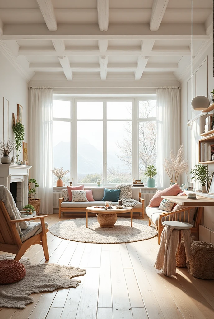 Atmospheric panoramic composition, visualizing the Scandinavian ...