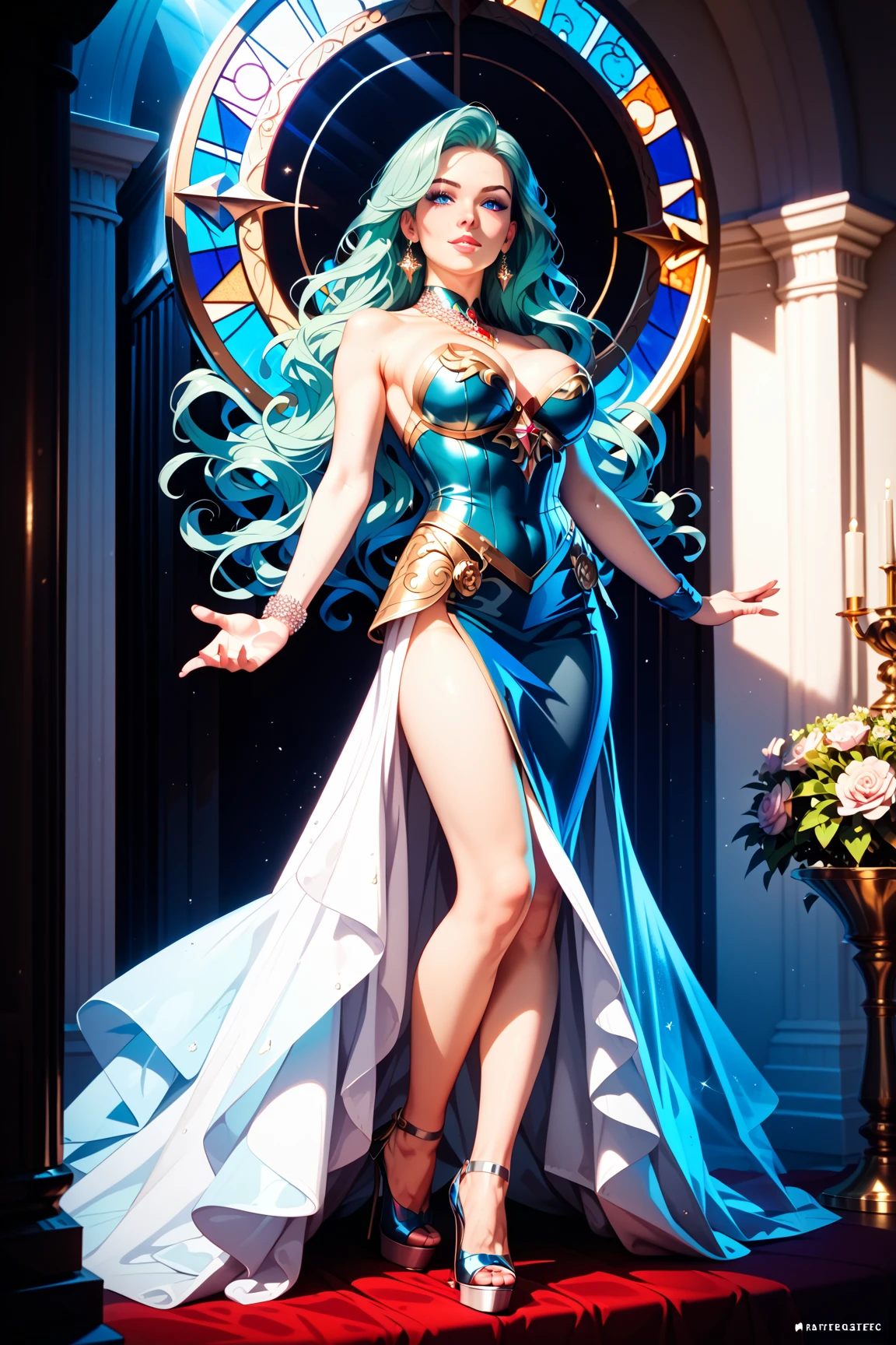 portrait, girl, middle ages, classicism, andrey atroshenko style, painting, traditional media, realistic, figurative, fine art, oil on canvas, HDR, 8K, original character, high resolution, high detail, focus on the face, COXAS GROSSAS, PERNAS LONGAS E BELAS, DONZELA JOVEM, MUSA, PRINCESA MEDIVAL, middle Ages, ARMADURA DE PRATA, VESTIDO DE PRATA, SENTADA, PERNAS DESCOBERTAS, SENTADA EM UM TRONO, SENTADA DE LADO, 
([long hair hair]:1.8), (full body:1.8), (upper body up:0.3), (hyper realistic:1.4), (realistic:1.3), (best quality real texture skin),
Detailed eyes, detailed face, PERSEPHONE, (SFW:1.5)
