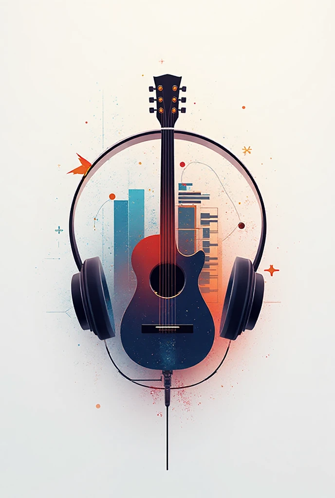 A simple but charming concept could be a guitar in the center of the logo in the shape of a circle representing the brand's musical instruments . We could add music notes around the guitar simulating melody evoking a sense of harmony and rhythm. Also incorporate a modern and stylized typography for the name Melody Makers to complement the overall style of the logo.