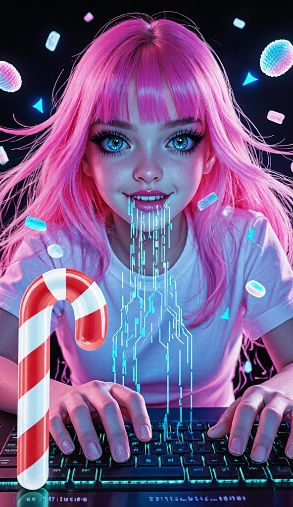 10 year old Russian child girl with long BLONDE hair, close up, PORTRAIT, purple ice cream on a toothpick on a white background, purple, some purple, purple neon colors, neon purple, purple. smooth leg, neon purple, ice cream, ice cream cone, unknown, purple hue, ((purple)), color purple and blue, purple drunk, grape, ultraviolet colors, purple color, purple tubes, 1 0 0, 100