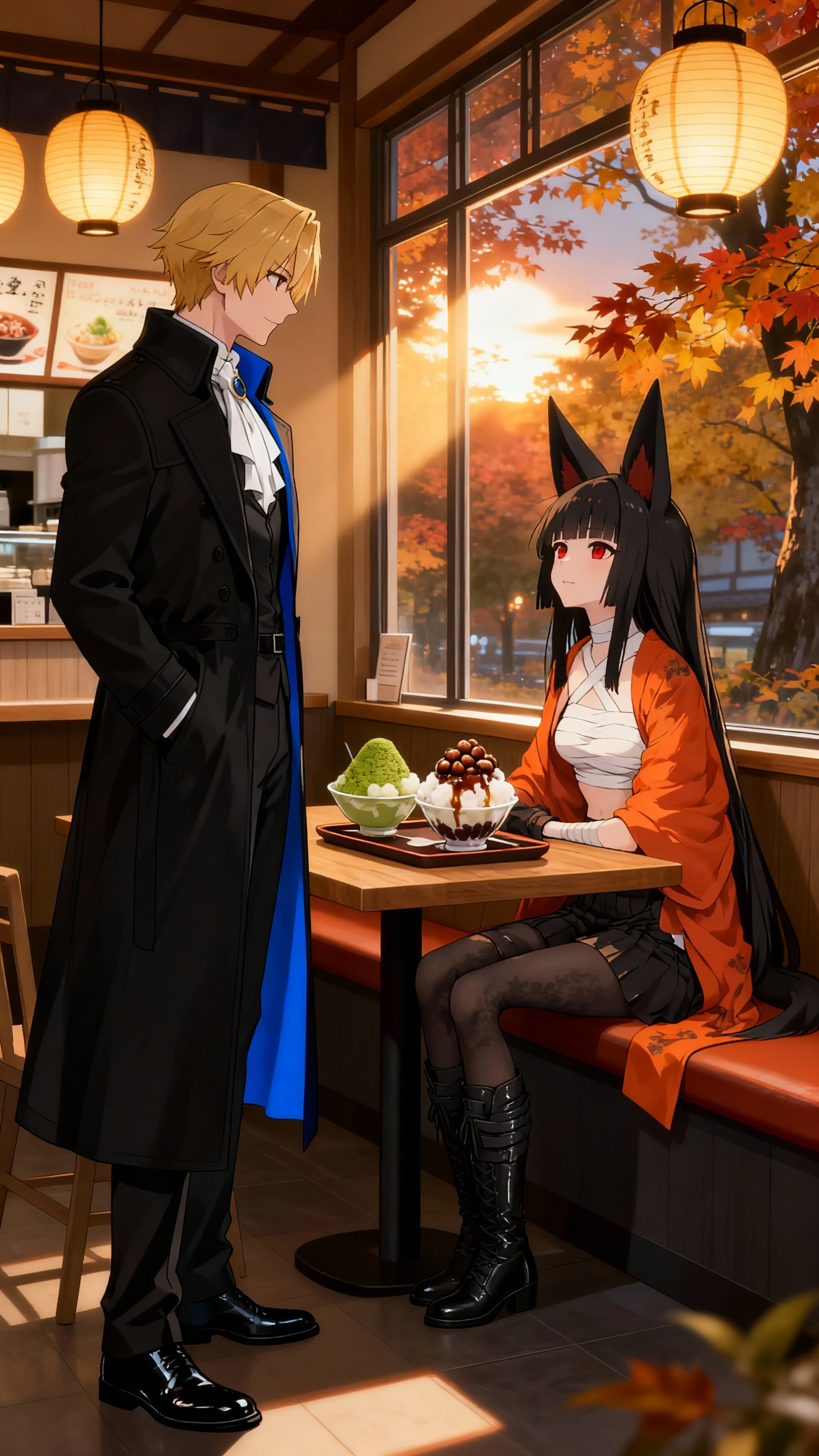 赤きつねと喫茶店で出会う
