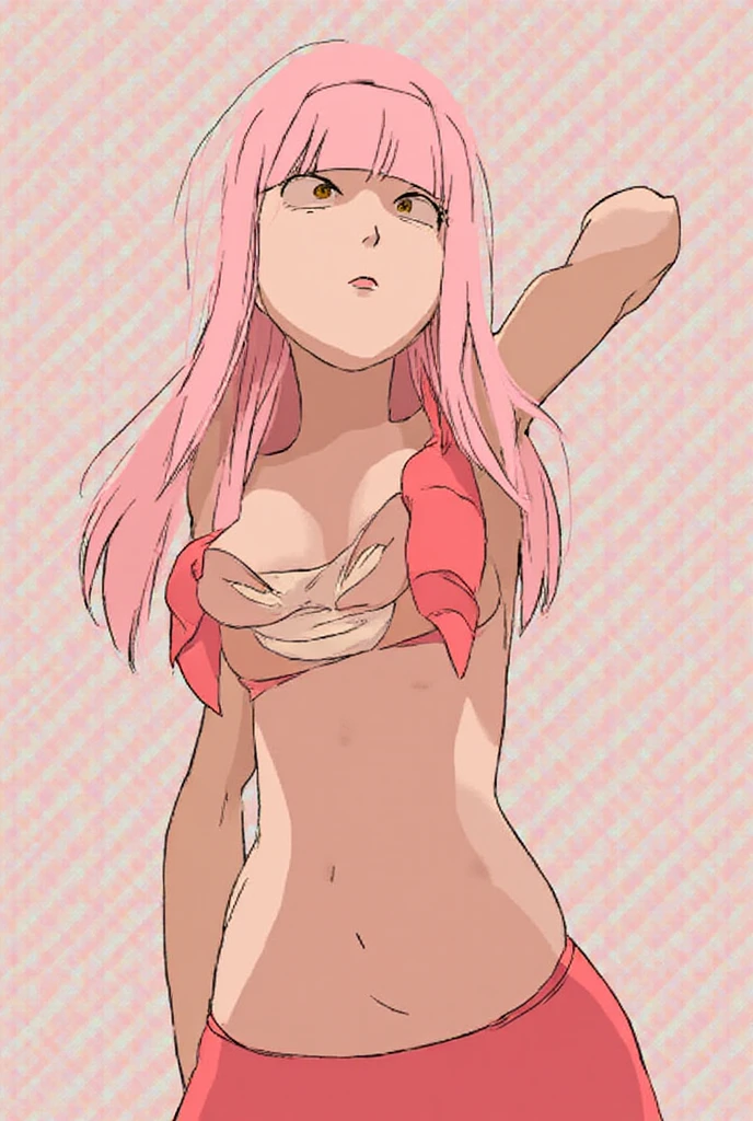 zero two, tall, cute, 30 years old, ????, medium ????, pink lacy ??????, seductive smile