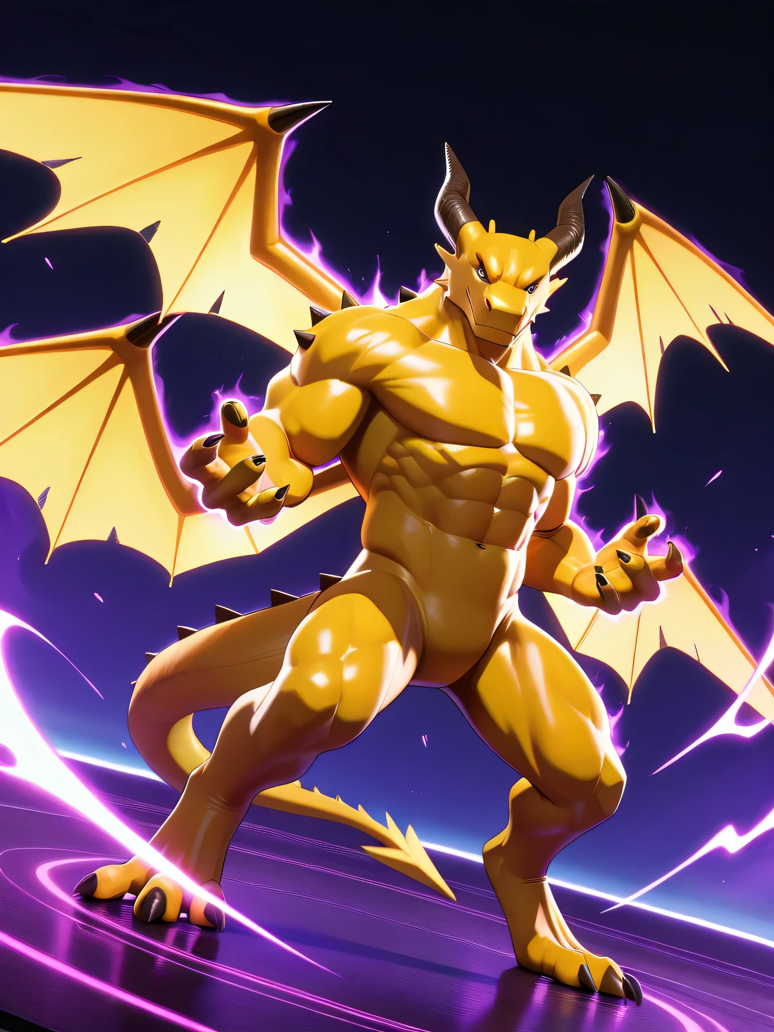 animation,anime,dragon,tail,2 horns, twin wings,wings,muscular,yellow skin,Rudolph,,highres, hi res, best quality, masterpiece, intricate details, absurdres, 4k,, semi realistic, cartoon,
1boy, mature male, furry,full shot, energy around, aura,featureless body, looking at viewer, dynamic pose,standing, fighting stance, multicolored background, dutch angle, , MarvelRivals, 3D, best quality, amazing quality, very aesthetic, absurdres, newest, hires, high quality, masterpiece, detailed