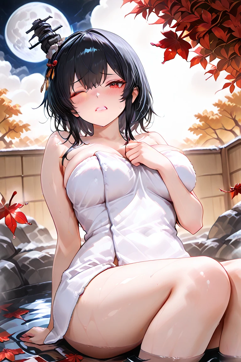 :1.2,Highest quality、Ultra-high resolution、Detailed Background、masterpiece、Anatomically correct、Detailed face、Beautiful face in every detail、cute20代の美少女、Black Hair、Braided Bob、Huge :1.2、Realistic、Perfect body line、Calm atmosphere、Express yourself with confidence、charm、Wide waist、obesity:1.1、Completely 
(Enjoying the hot springs with a slightly embarrassed look on her face:1.5)、(Cowboy Shot:1.3)、Completely で温泉に浸かる、
Hida'Onsen areas are places where you can enjoy beautiful nature and hot springs..、
We also recommend relaxing at hot springs in Gifu Prefecture, such as Gero Onsen and Kusatsu Onsen..、cute、Thin pubic hair、(grabbing own :1.5)、Wet body:1.2、((Wide-open legs:1.8))、Ring on left ring finger、spread :1.2、Uterus