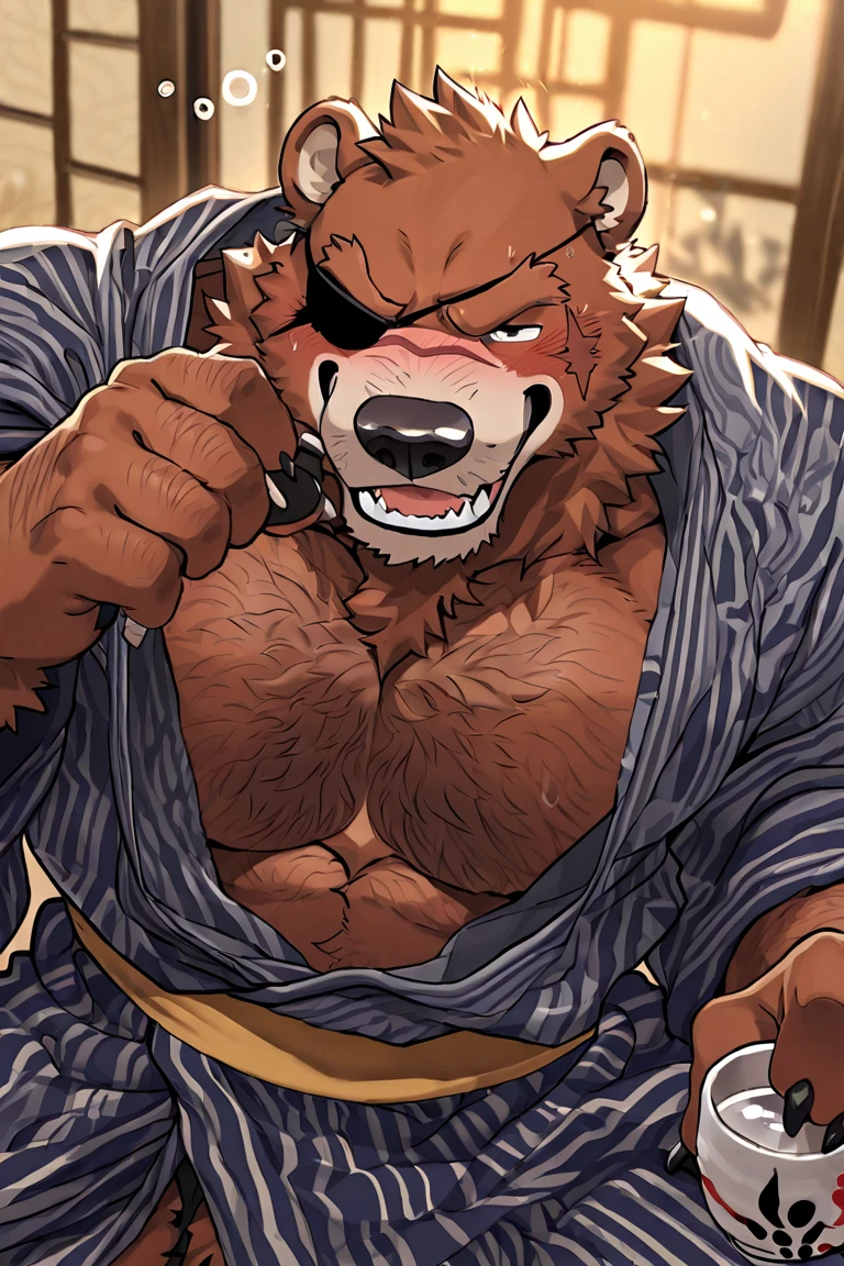 low angle view,
standing, evening, Moonlight, dress, kimono, red kimono, cola de instalment, Red eyes, goatee, brown body, White skin, black fur, sales, safe,
(master sliver:1.2), looking at the viewer, Front view, Alone, top clothing, ,
BREAK,
by bruteandbrawn, by personals, by Kenket, (Intricate, High detail, film photography, soft focus, RAW candid cinema,
photorealism, realist, photorealist, analog style, subsurface dispersion,
masterpiece, Best Quality, ultra realist, 8k)