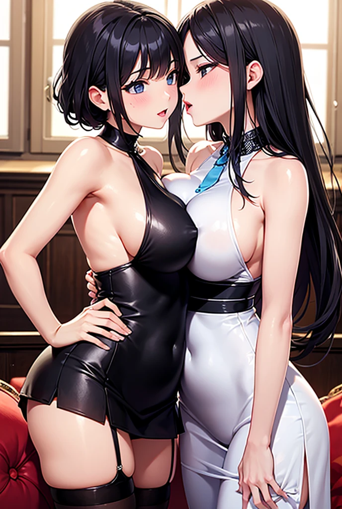 The two girls hugged each other. Kiss each other face to face. Grasp each other's ??????? with your hands. Perfect figure., {{???????????? }},{ Perfect body },{ Exquisite face},{{{best quality}}},{{ultra-detailed}}, {{masterpiece}},{{masterpiece}}, {{{best quality}}},{{ultra-detailed}}, {{illustration}},{{disheveled hair}},{{disheveled hair}},clear facial features,Realism,Photorealism,New Realism,octane render,Corona Render,UE4,high detail,hyper quality,high resolution,8Ktrending on artstation,HD,hyperrealism,telephoto lens,????? Shot(MCU),first-person view,film lighting,