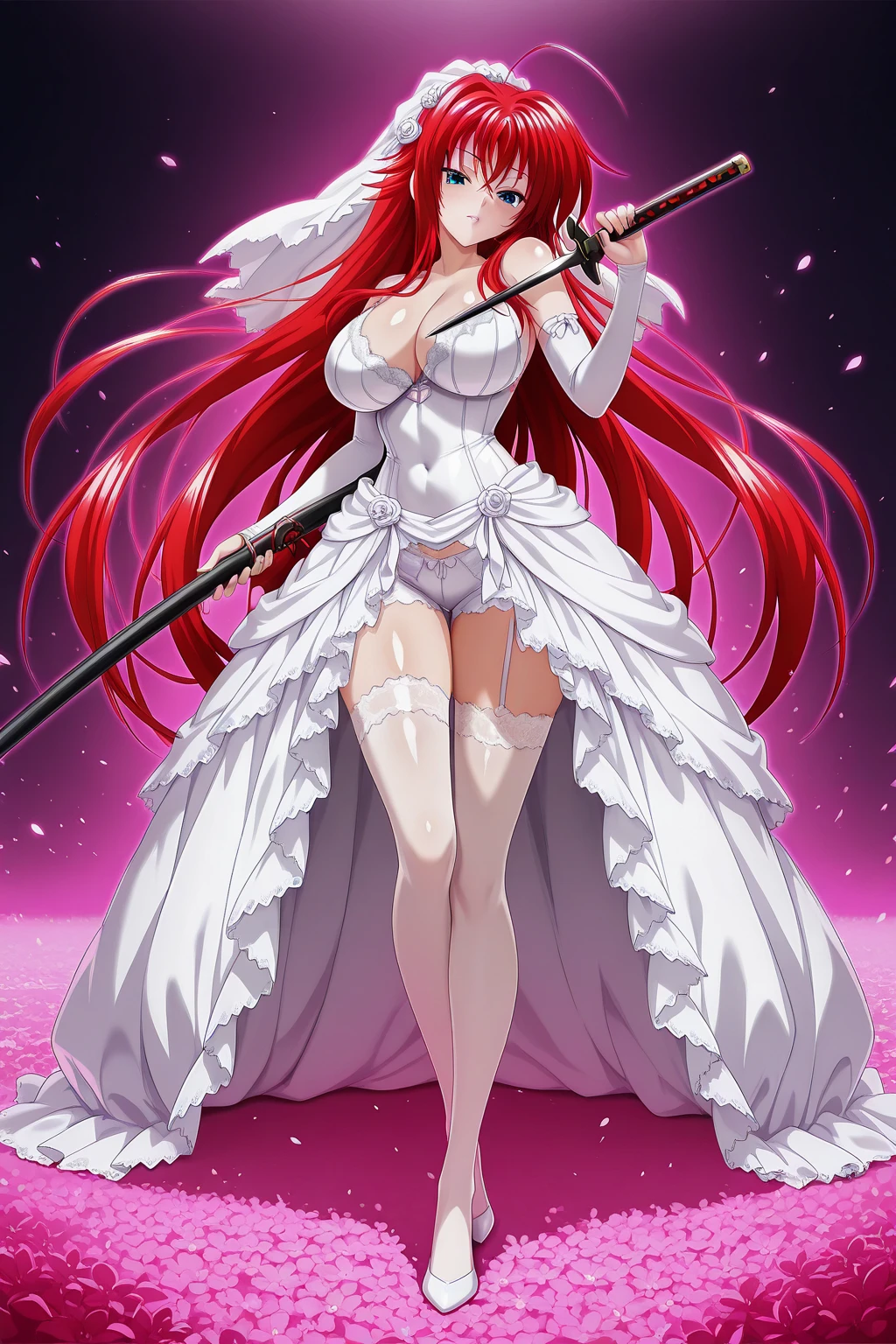 1 chica, rias gremory, anime, high school dxd, mostrando el trasero al espectador, desnuda vajina, ano expuesto, ano perfecto, vajina virgen, vajina serrada, trasero abierto, high image quality, 4k,