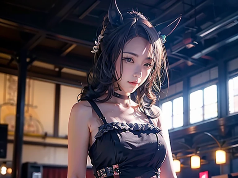 Chica de humana con cuernos y  (brown light hair))( en vestido, Chica de anime Gothic Maiden, Lindo anime waifu en un bonito vestido, Anime Moe Artstyle, Chica anime con un vestido , Nightcore, (Chica anime), Estilo anime 4K, Little  , Estilo de arte anime de alta calidad, Chicas de anime, Demonio Anime Chicas