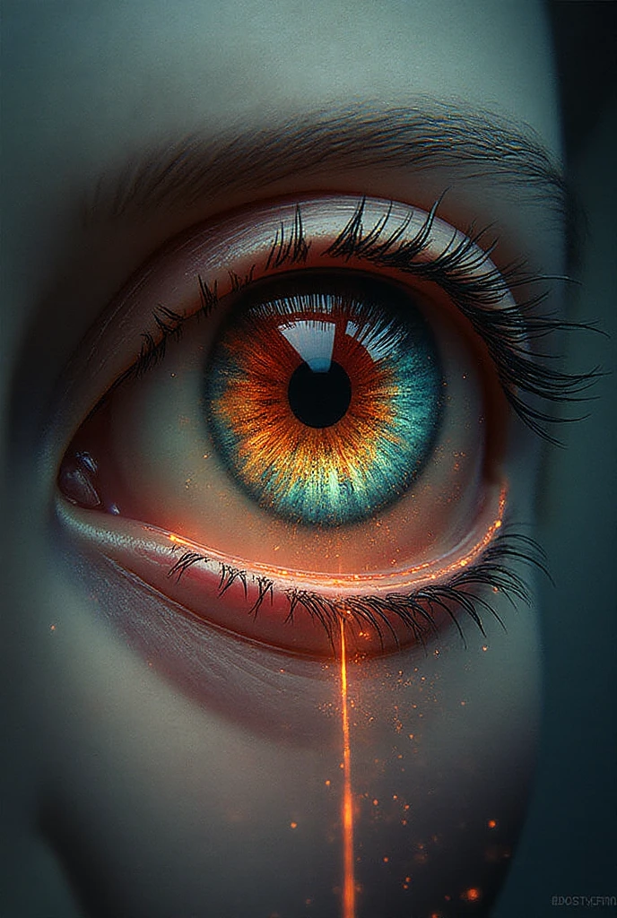 I need a background for a presentation on amblyopia, but the topic in general is about a debate about functionality vs. security, so I need you to generate an impactful but friendly image that is not childish, highlighting that dilemma is an impactful and artistic image, But let it not be loaded