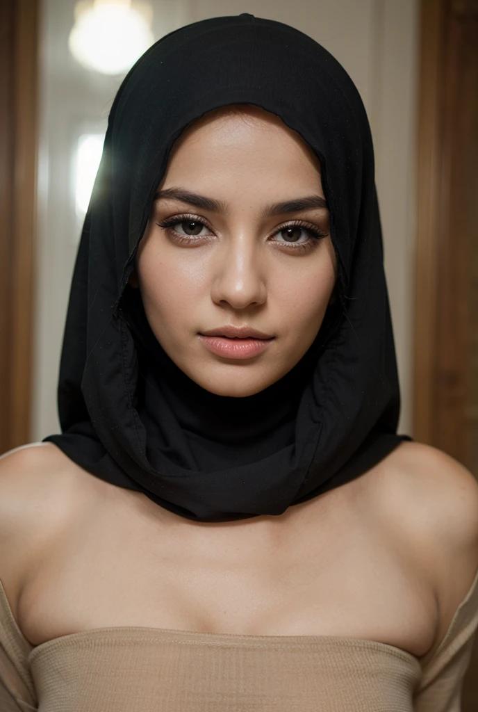 sfw,cowboy_shot,(iu:0.8),, RAW, Best quality, high resolution, Masterpiece: 1.3, Beautiful  pearl_skinned hijabi malay  Masterpiece, Soft smile