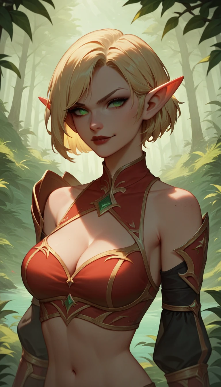 score_9, score_8_up, score_7_up, score_6_up, score_5_up, score_4_up, Ink illustration, upper body, dynamic pose, dutch angle, Forest, elf-typed Female pathfinder, Athletic, silver hair, pale flesh, deep green eyes, peaceful, canvas hood, leather armor with bronze plating, Celtic aesthetic; eye focus, fog, realistic,
