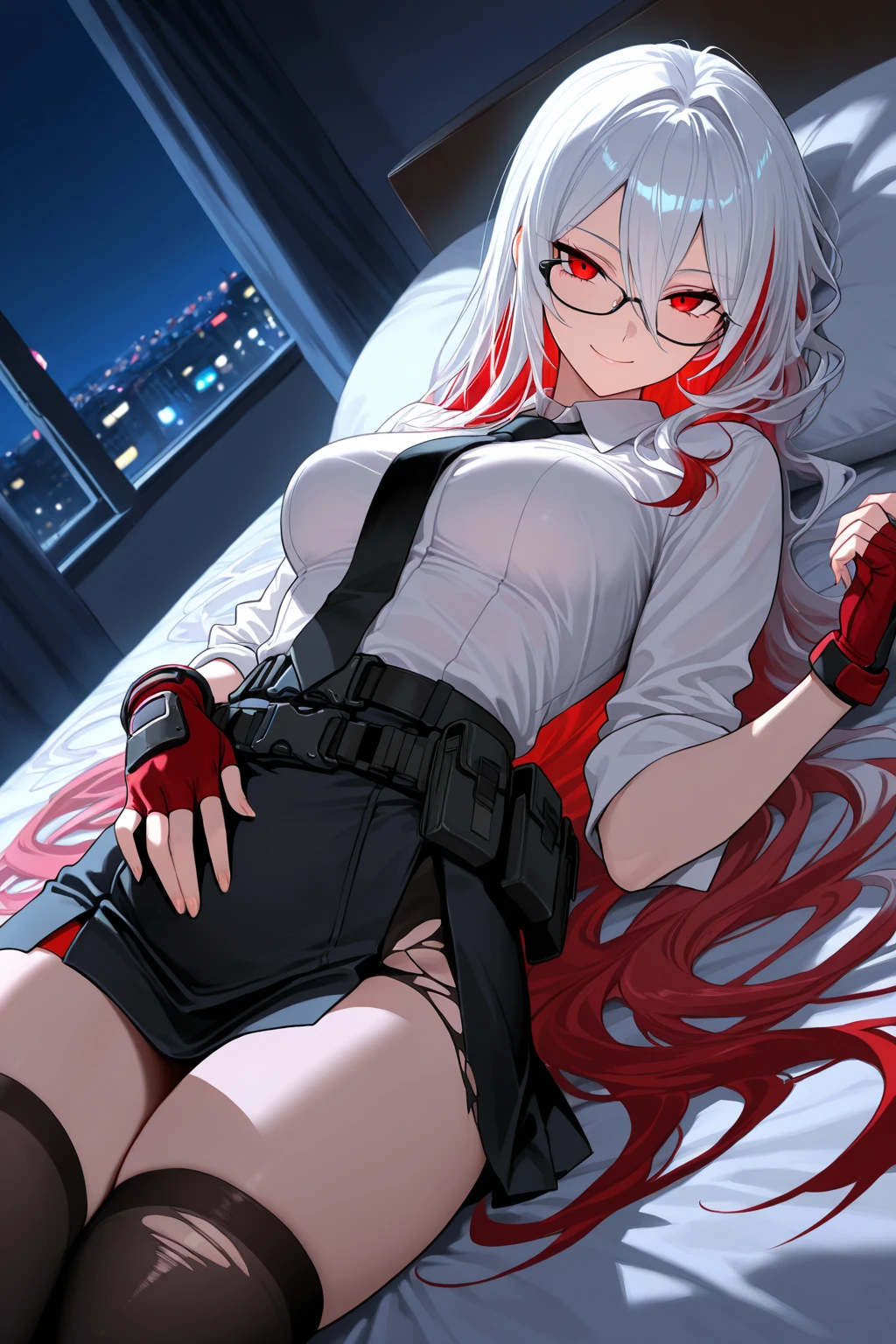 Mihara_on_bed_smiling