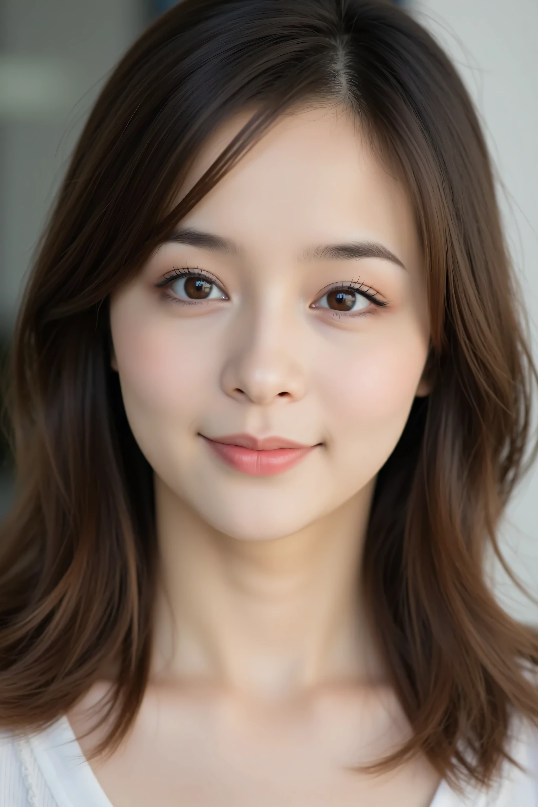 looking at viewer, beautiful skin, beautiful eyes, beautiful face, full make up, masterpiece, Super Details, Best lighting, Realistic and Realistic Pictures, high definition RAW color pictures, slightly smile, brown hair, asian, perfect anatomy, highly detailed eyes, face focus, evening gawn, kato rosa, katorosa,