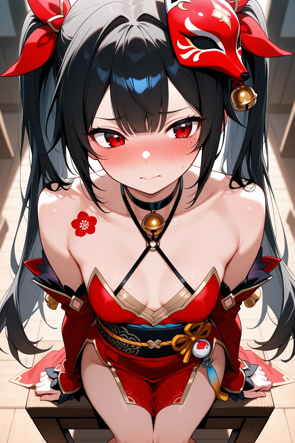 (masterpiece) ,best quality,amazing quality,very aesthetic,absurdres,newest, anime style, BREAK Sparkle, outdoor, Yandere, yandere smug