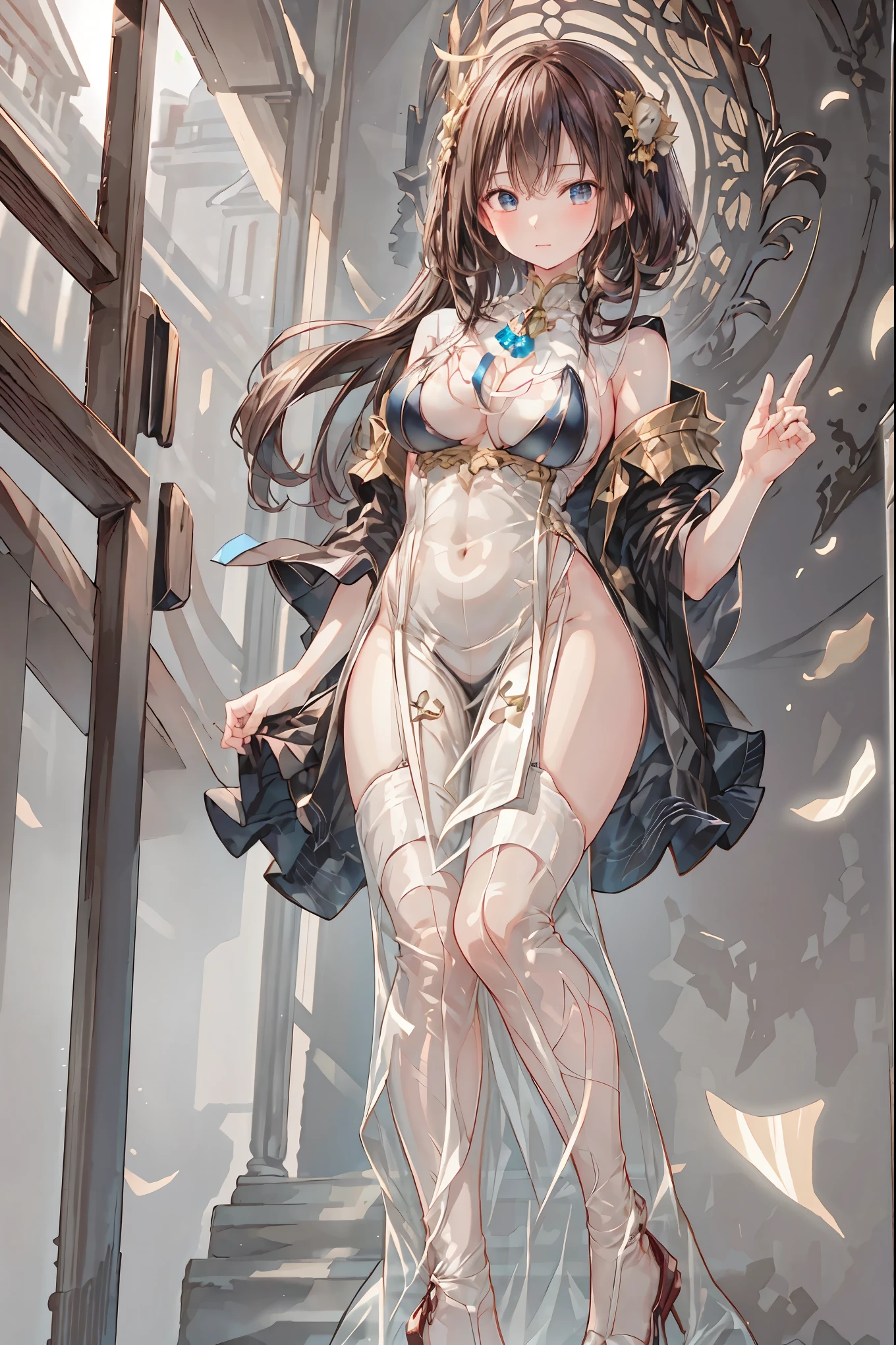 Latex Female Body Silhouettes, look, Shiny Latex Material Sticking to the Body,((from below:1.2)),Bust Shot, ((最High Quality)), (very detailed), (High Definition CG Composite 8K Wallpaper), 高いly detailed, 高い-definition raw colbor photos, professional photography, Depth of Written Boundaries,Dark, Smoky Hazardous Environments, bright spotlight, Red or Black Tones, High Quality,4K,Realistic,Professional,EXTREME DETAILS,Vivid Colors,Bokeh Style,((Top of the big bell tower)),Lithuanian, ((In Vilnius)), ((Vilnius Cathedral)) and ((Gediminas Tower)) ,Background,((Cathedral Square)),Cumulonimbus,contrail、perfect hands、perfect finger、perfect palm 、Perfect Nails、Perfect Thumb 、perfect index finger 、perfect middle finger、perfect ring finger、perfect little finger、perfect textured hand