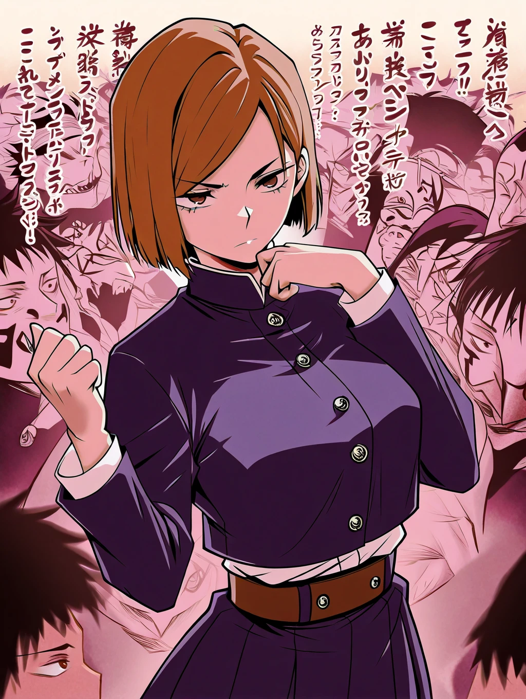 (野球uniform:1.2),
Blonde Hair, (short hair:1.2),Long sleeve, Black Shirt, turtleneck,White trousers、uniform、Black belt、((Illustration of people))、Big 、
View Audience,, (Highest quality:1.3),One Girl, White pants、uniform、Outdoor、baseball ground、ground、soil、blue eyes、Tight black shirt、(masterpiece、Highest quality)、Highest quality, Ultra-high resolution, (((masterpiece))), alone, Sweat、Big eyes、、One Girl, Front view、Embarrassed face、Bronze colored hair、((short hair))、Stand up straight、Cowboy Shot