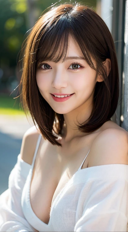 France、Italy、smile、Your eyes are sparkling、Big eyes、White see-through、camisole、19 years old、